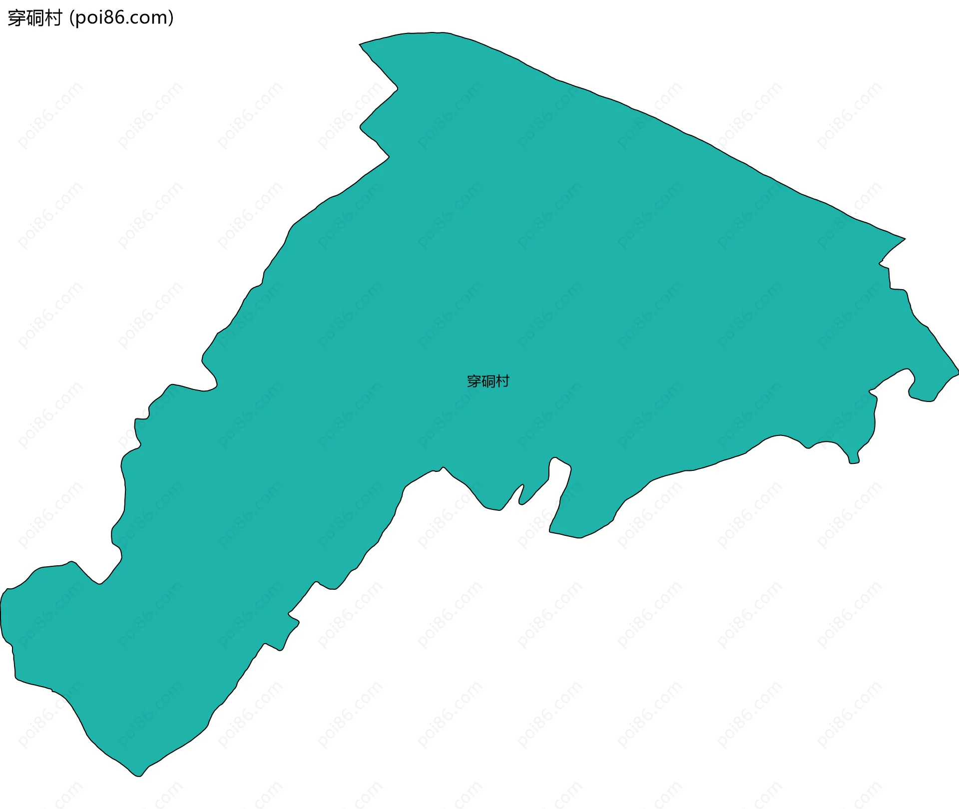 穿硐村边界地图