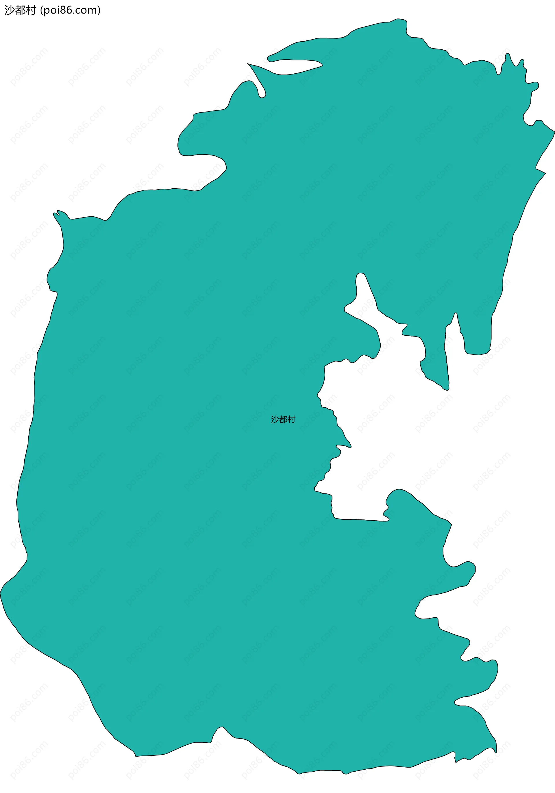 沙都村边界地图