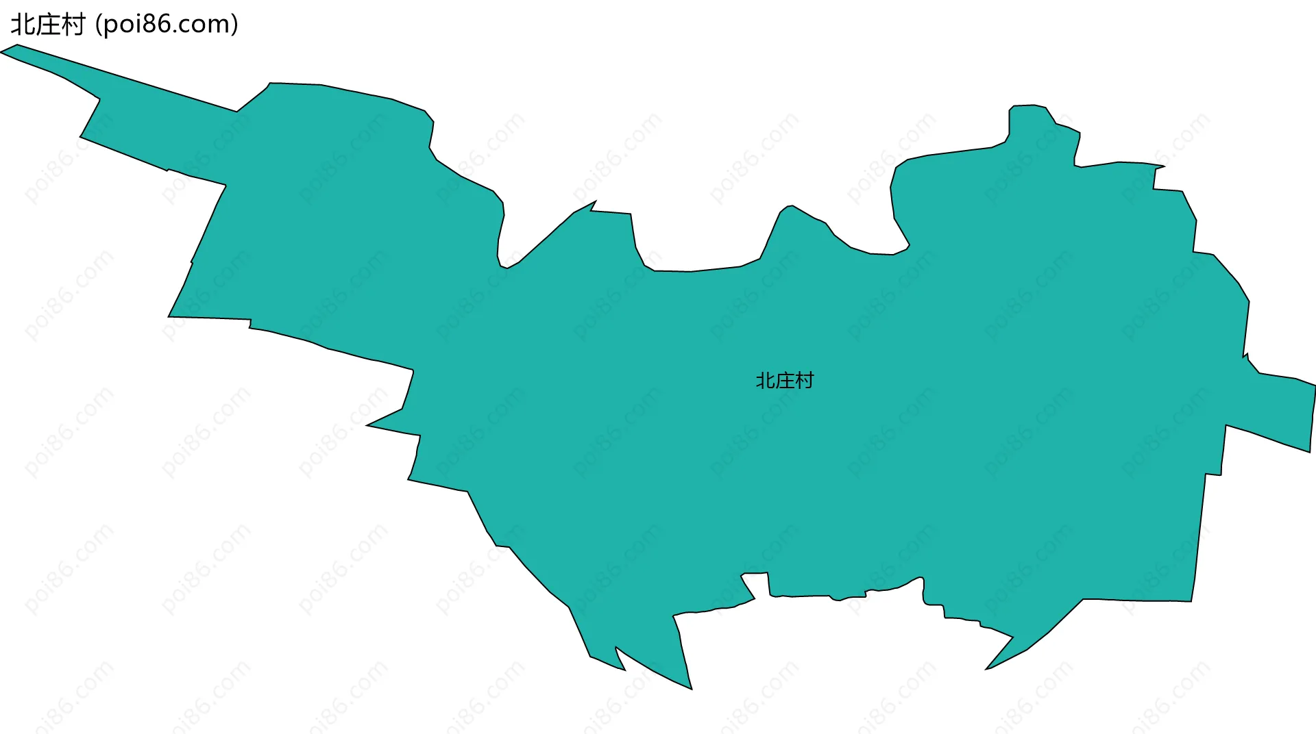 北庄村边界地图