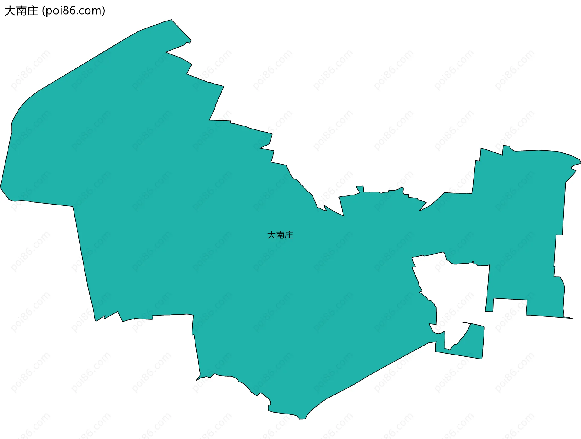 大南庄边界地图