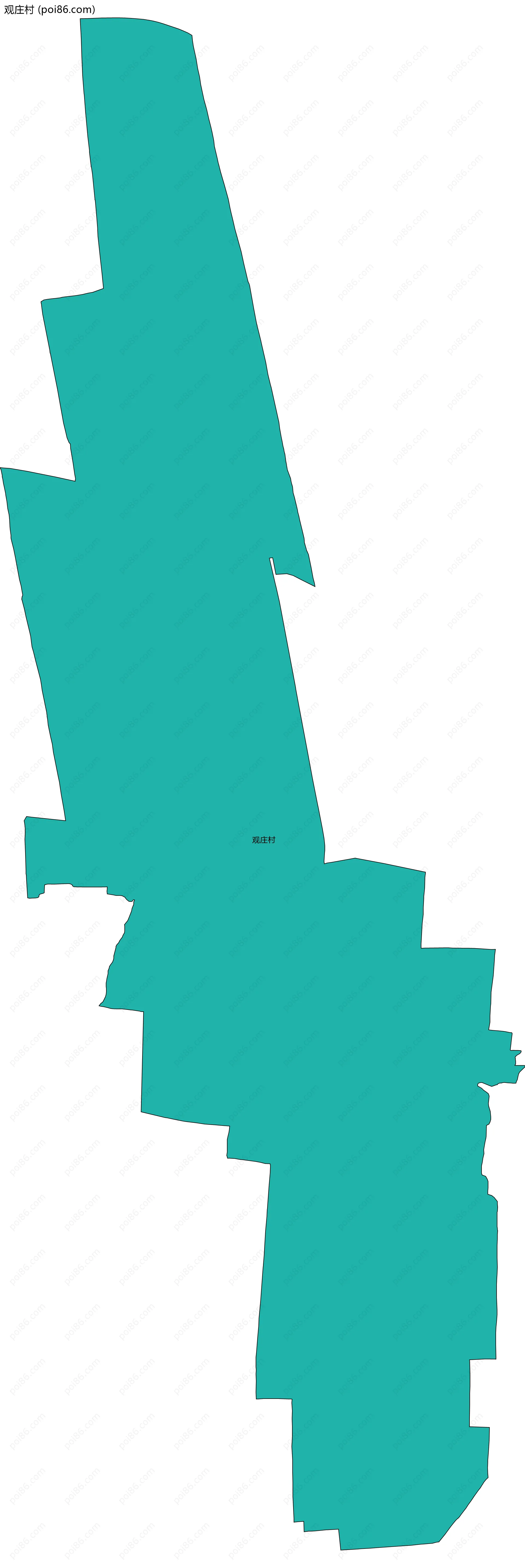 观庄村边界地图