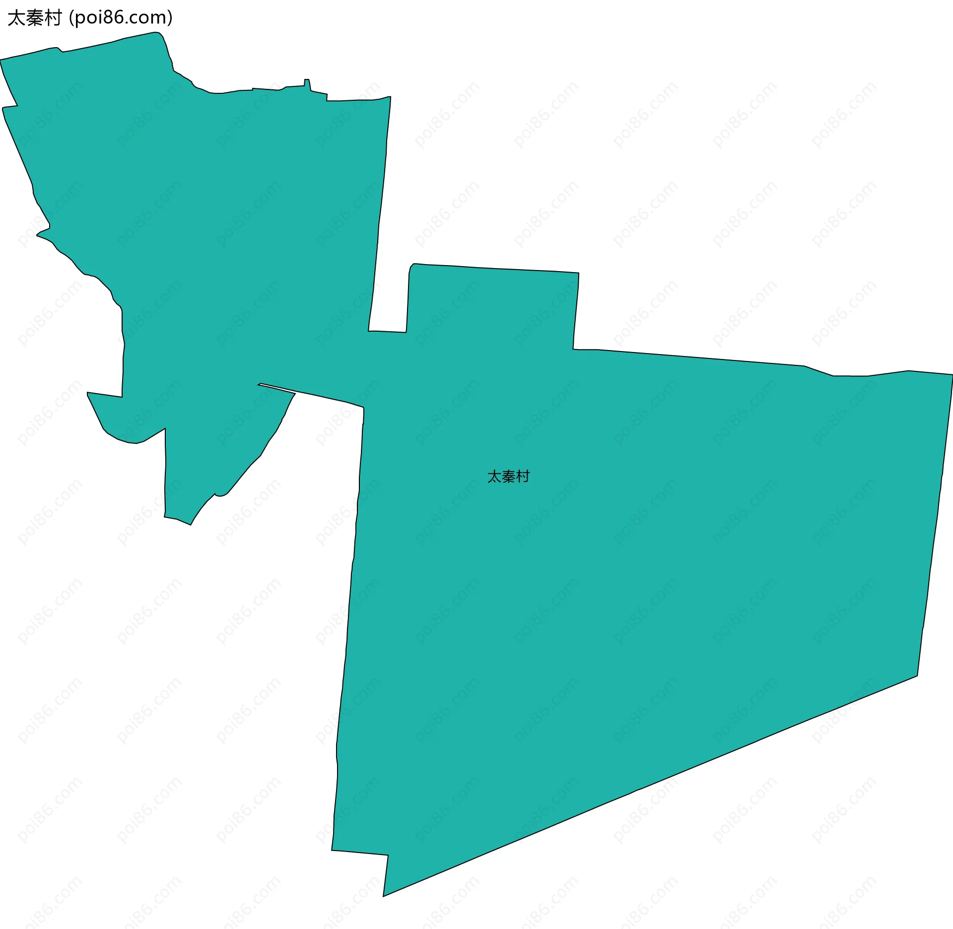 太秦村边界地图