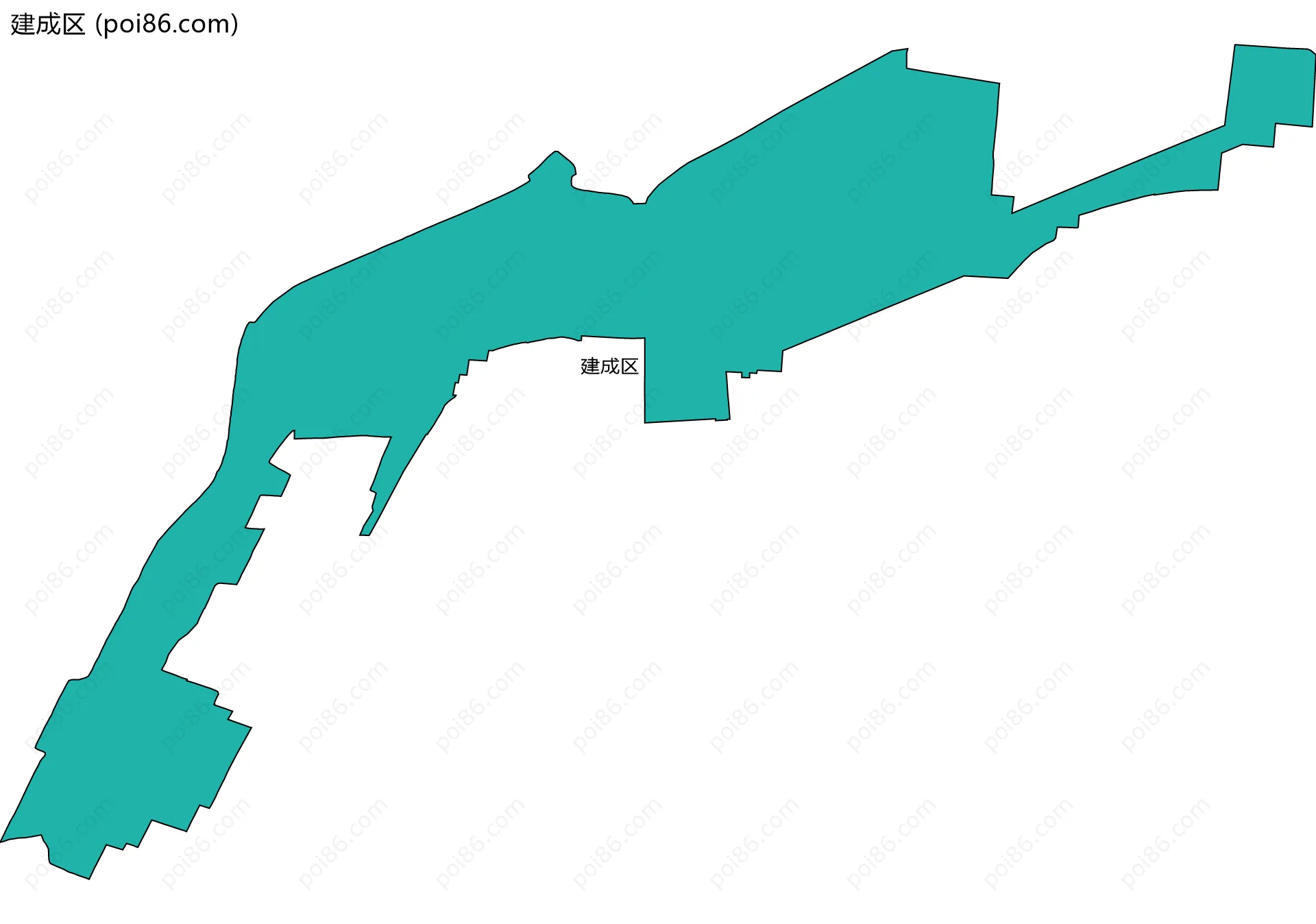 建成区边界地图