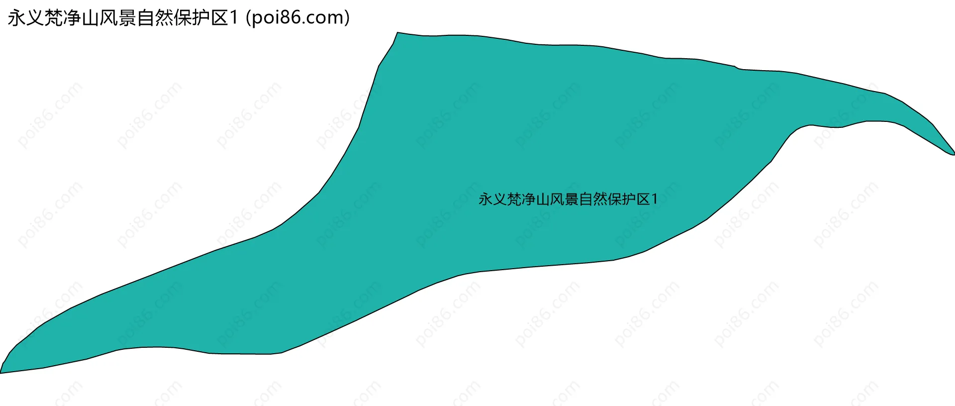 永义梵净山风景自然保护区1边界地图