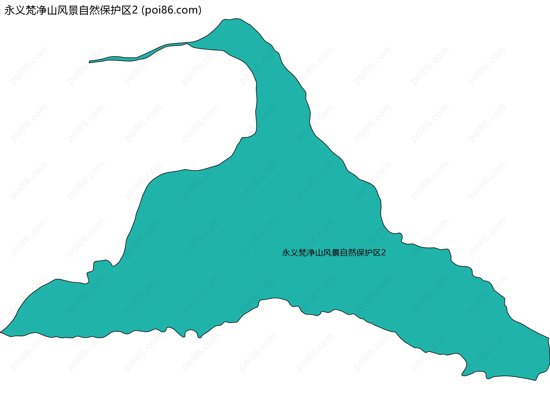 永义梵净山风景自然保护区2边界地图