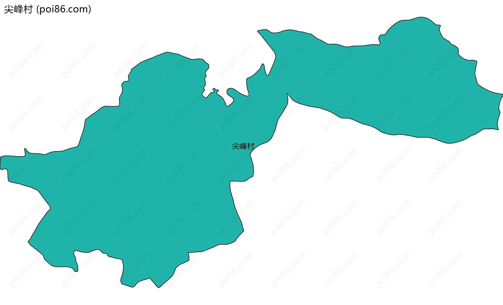 尖峰村边界地图