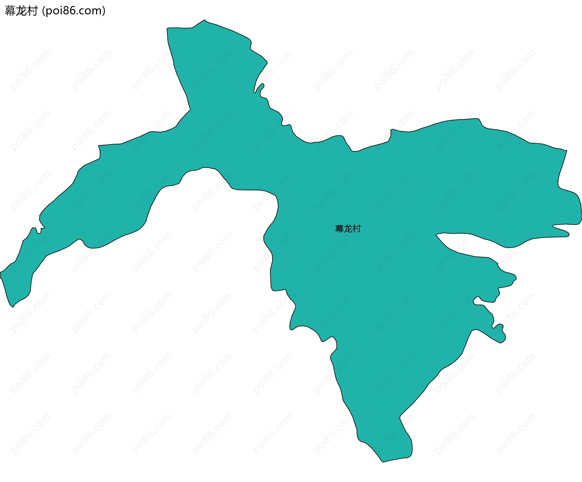 幕龙村边界地图