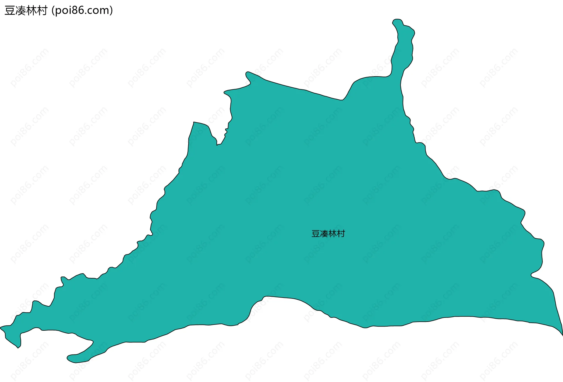 豆凑林村边界地图