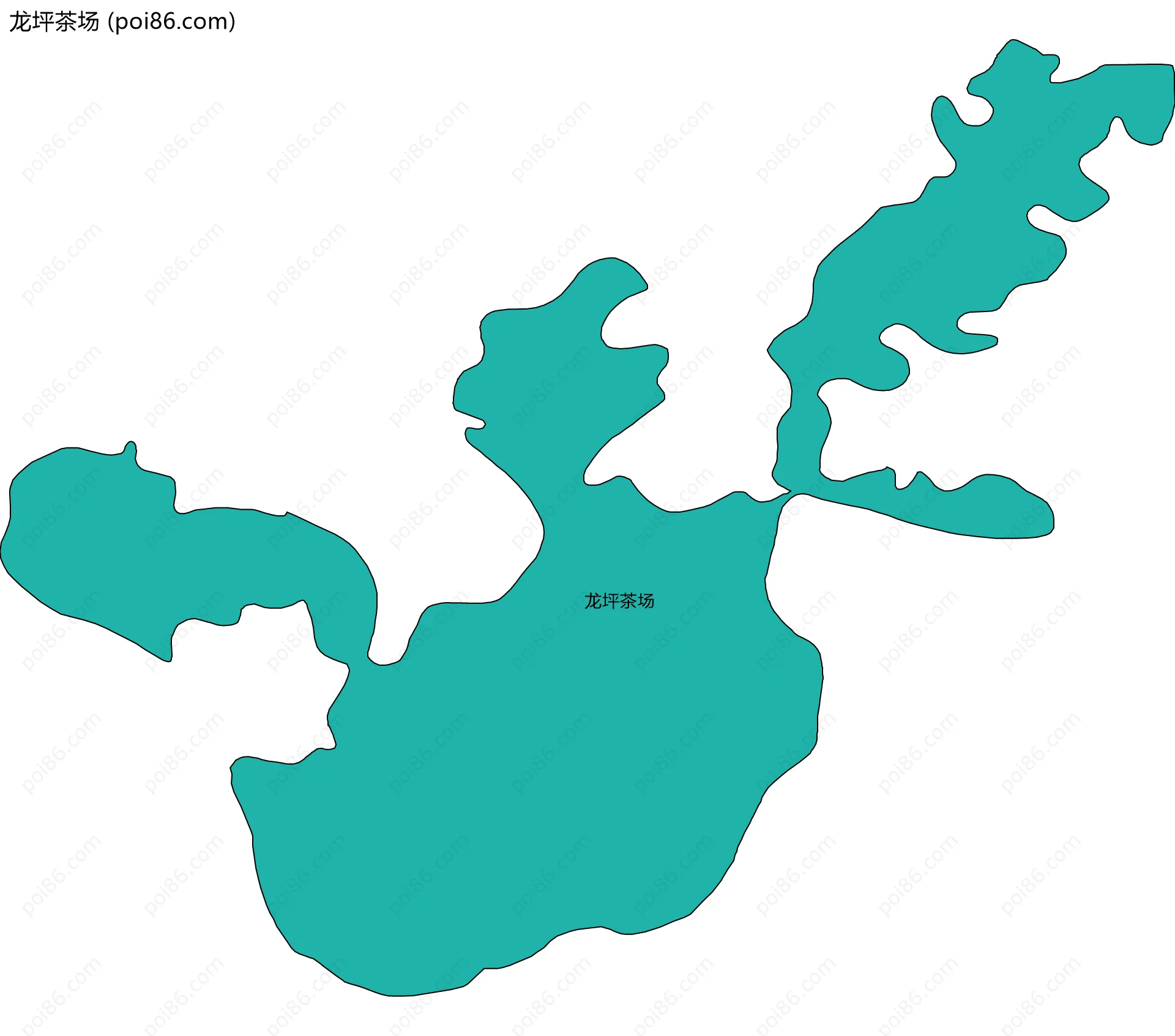 龙坪茶场边界地图