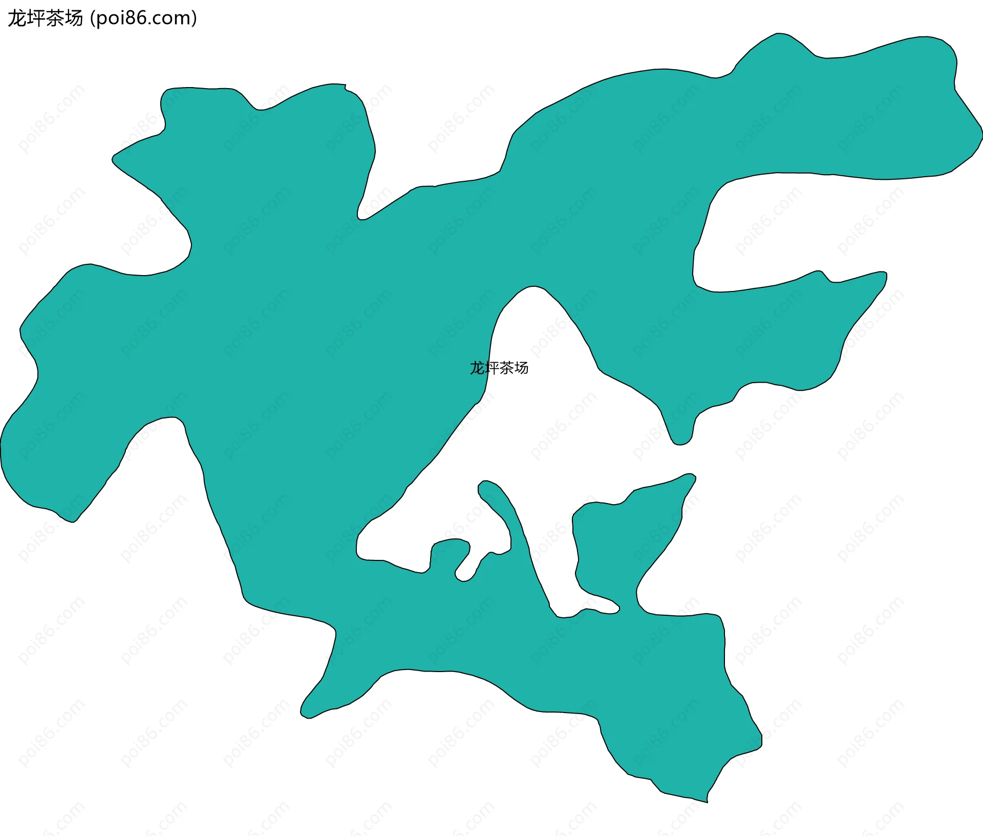 龙坪茶场边界地图