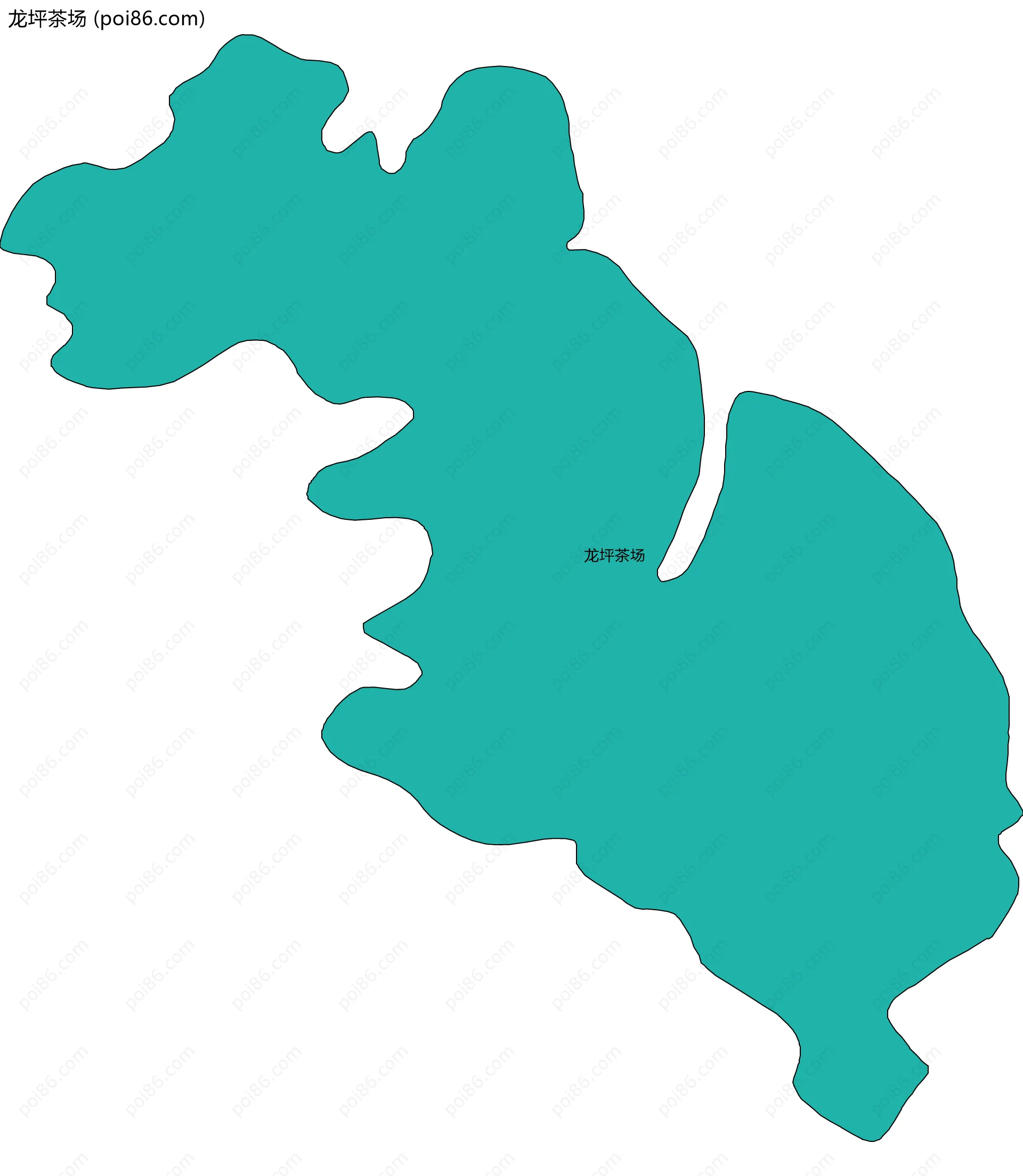 龙坪茶场边界地图