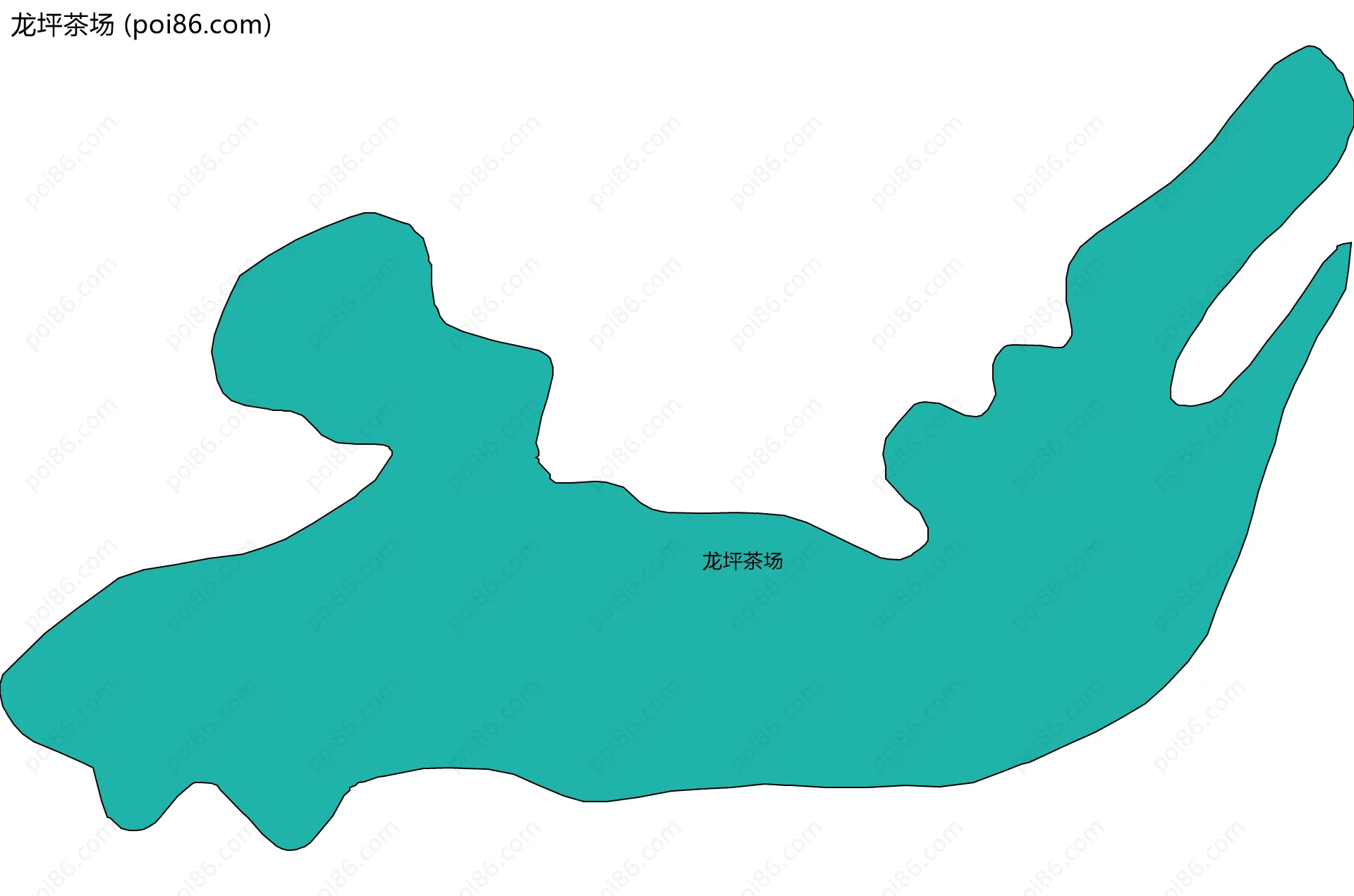 龙坪茶场边界地图