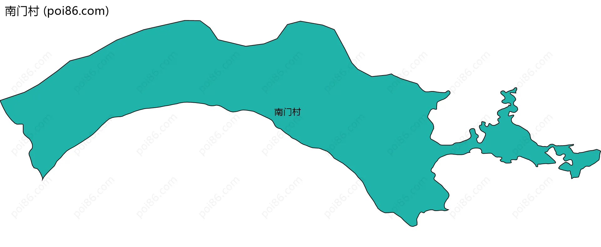 南门村边界地图