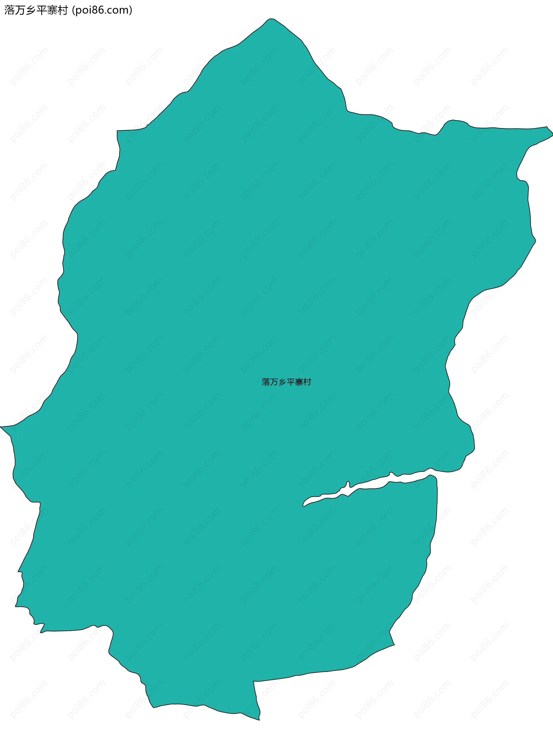 落万乡平寨村边界地图