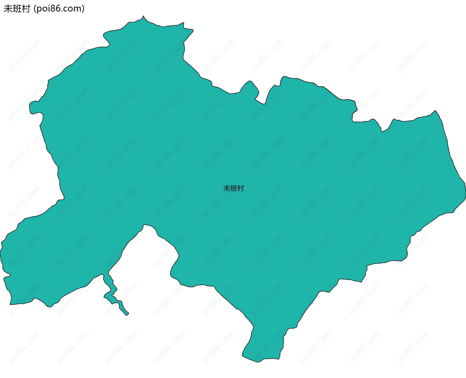 未班村边界地图