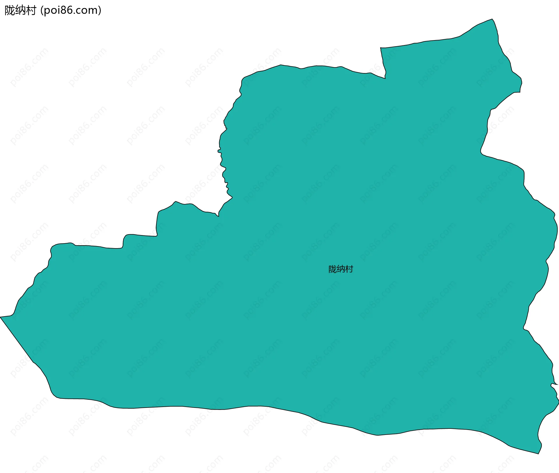 陇纳村边界地图