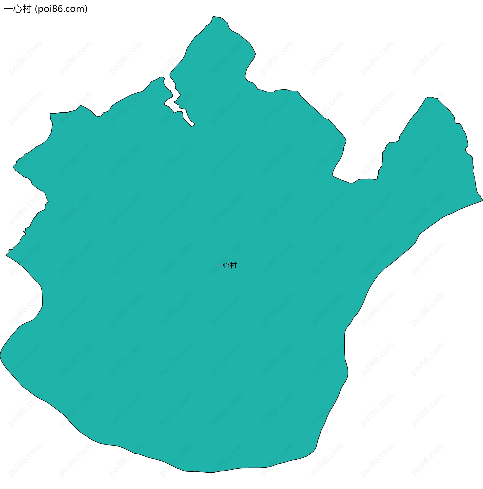 一心村边界地图