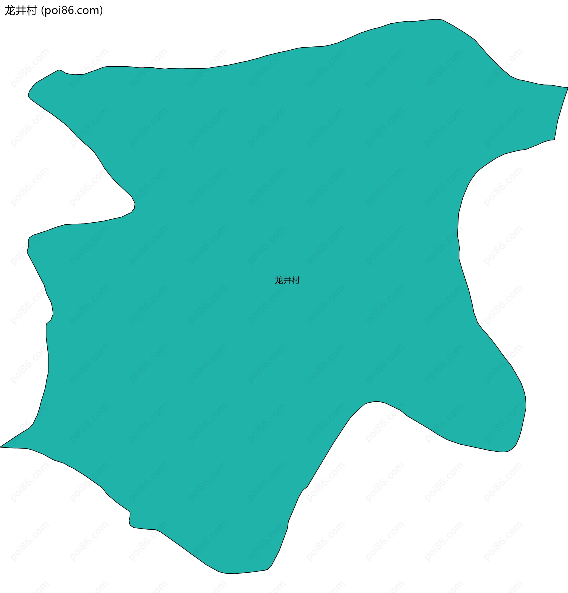 龙井村边界地图