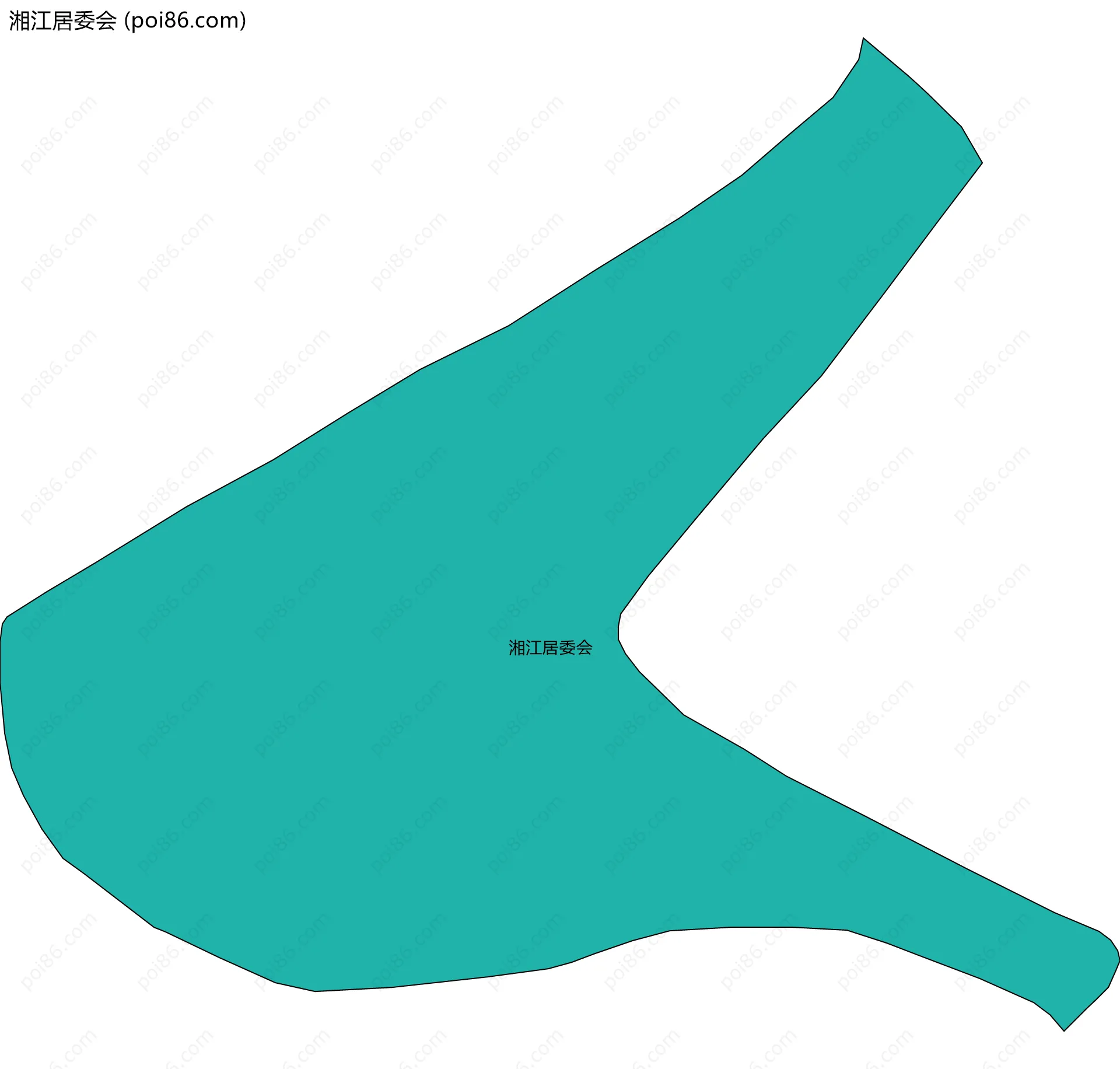 湘江居委会边界地图