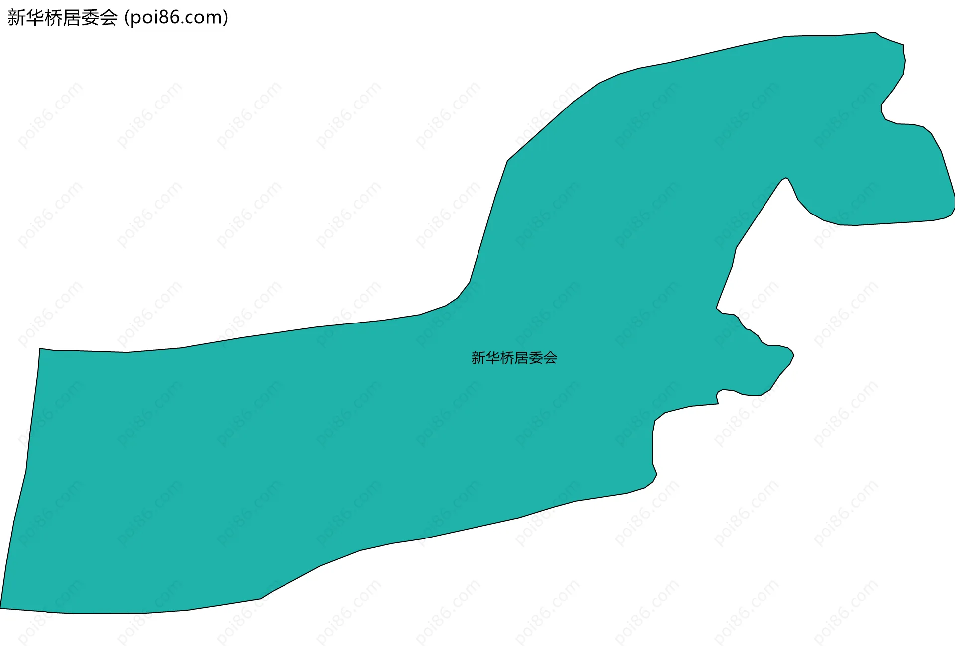 新华桥居委会边界地图