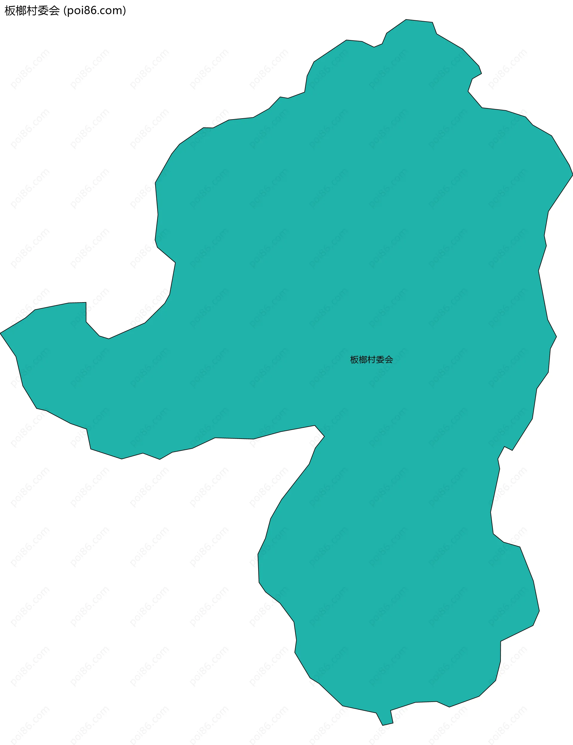 板榔村委会边界地图