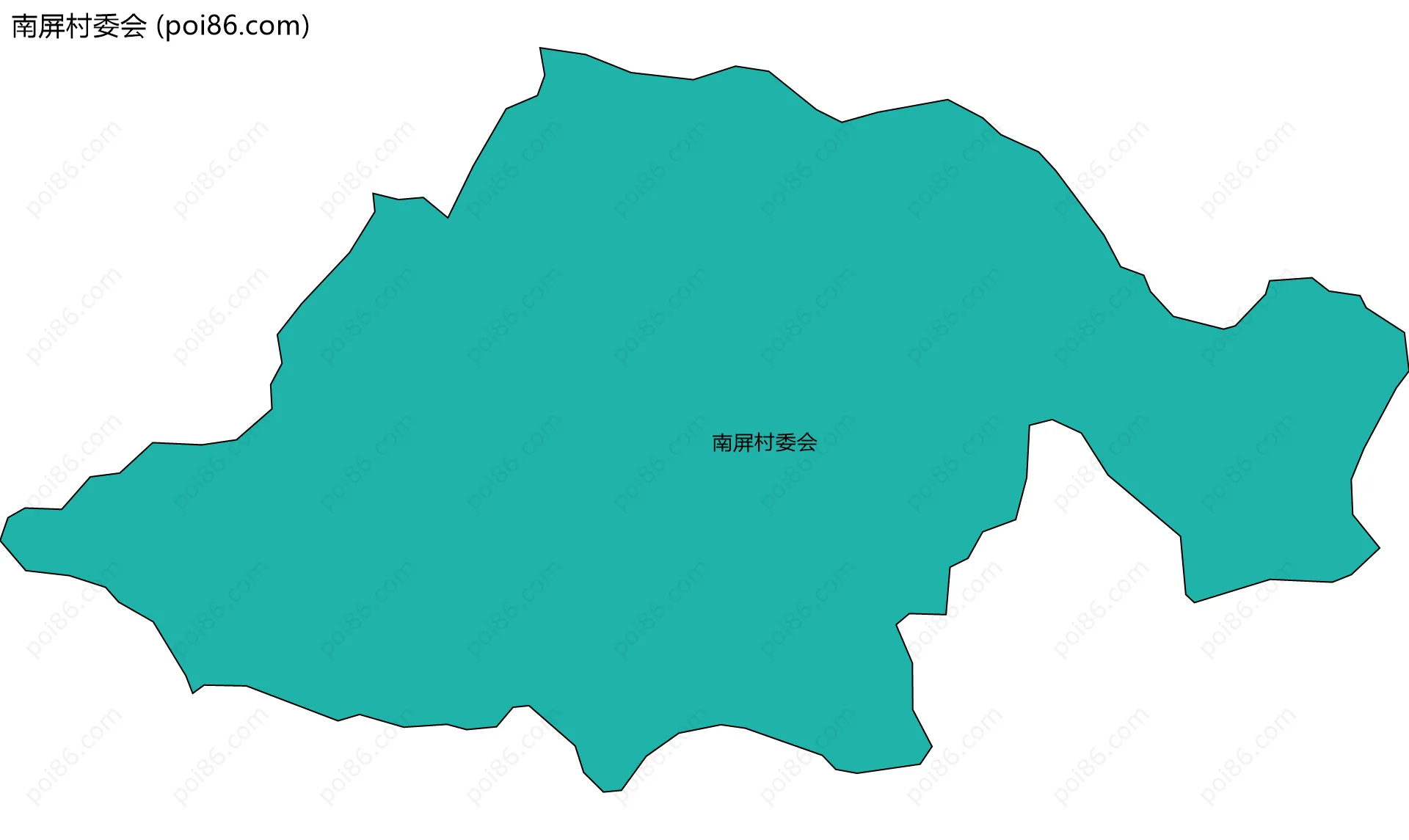 南屏村委会边界地图