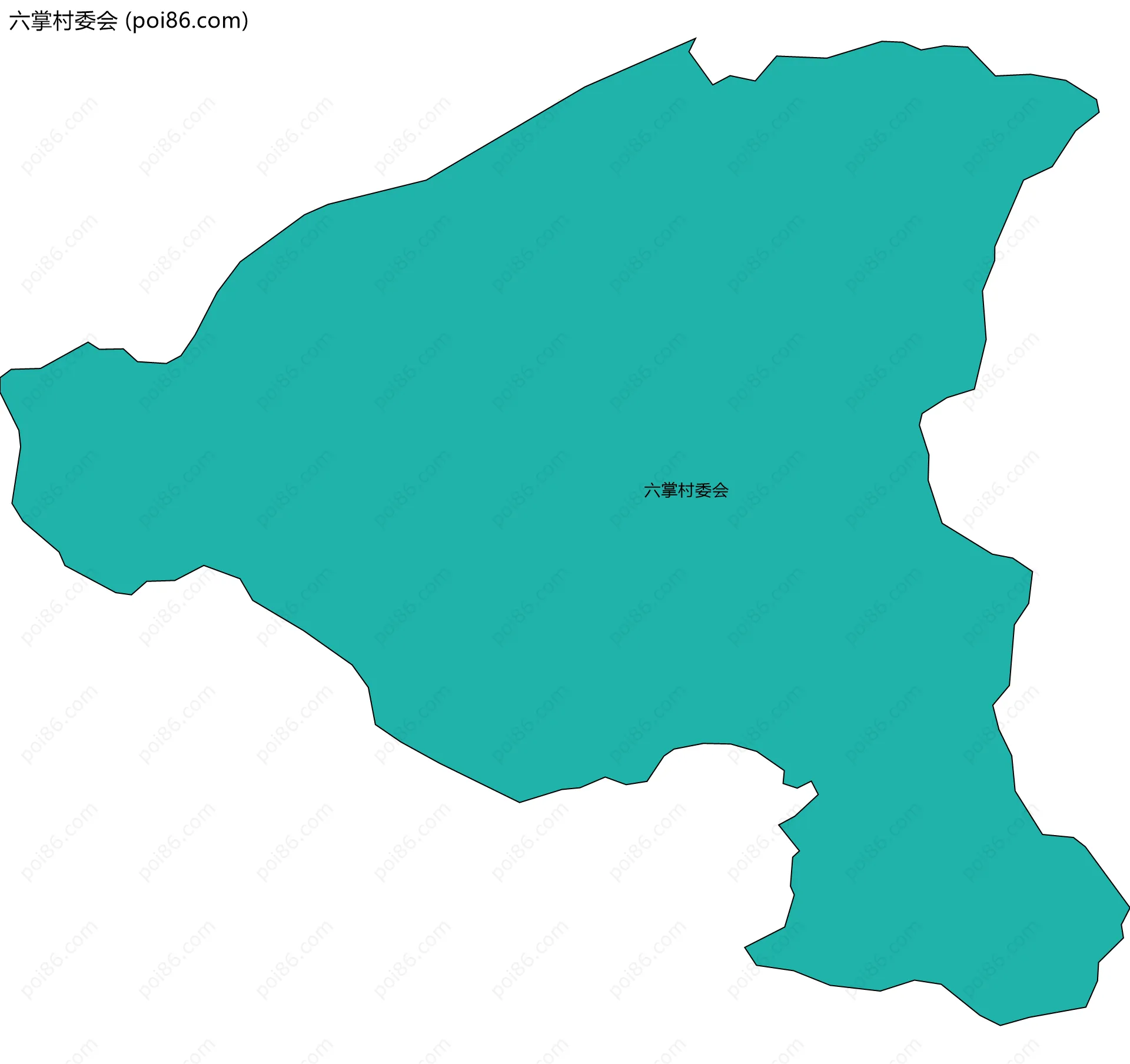 六掌村委会边界地图