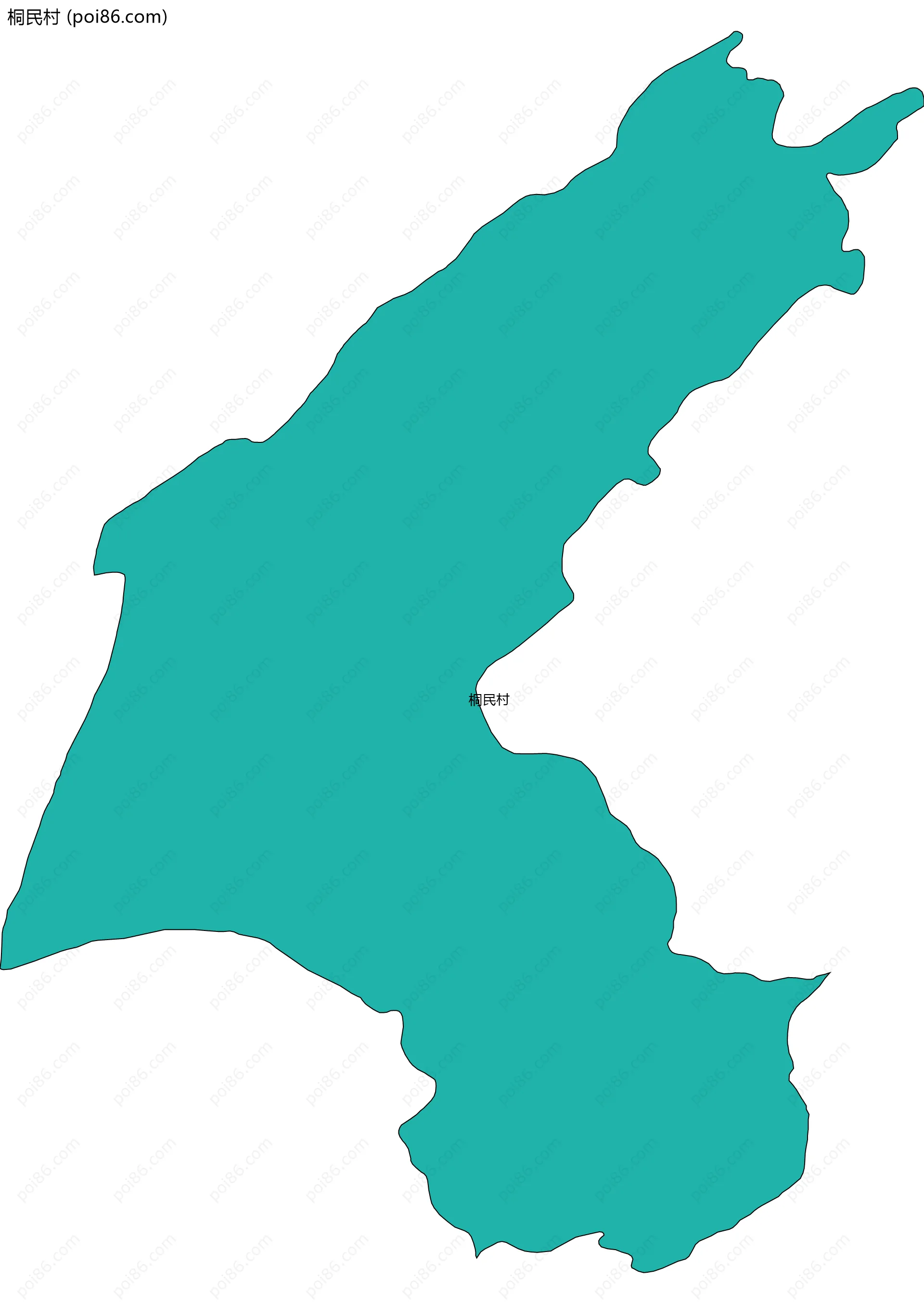 桐民村边界地图