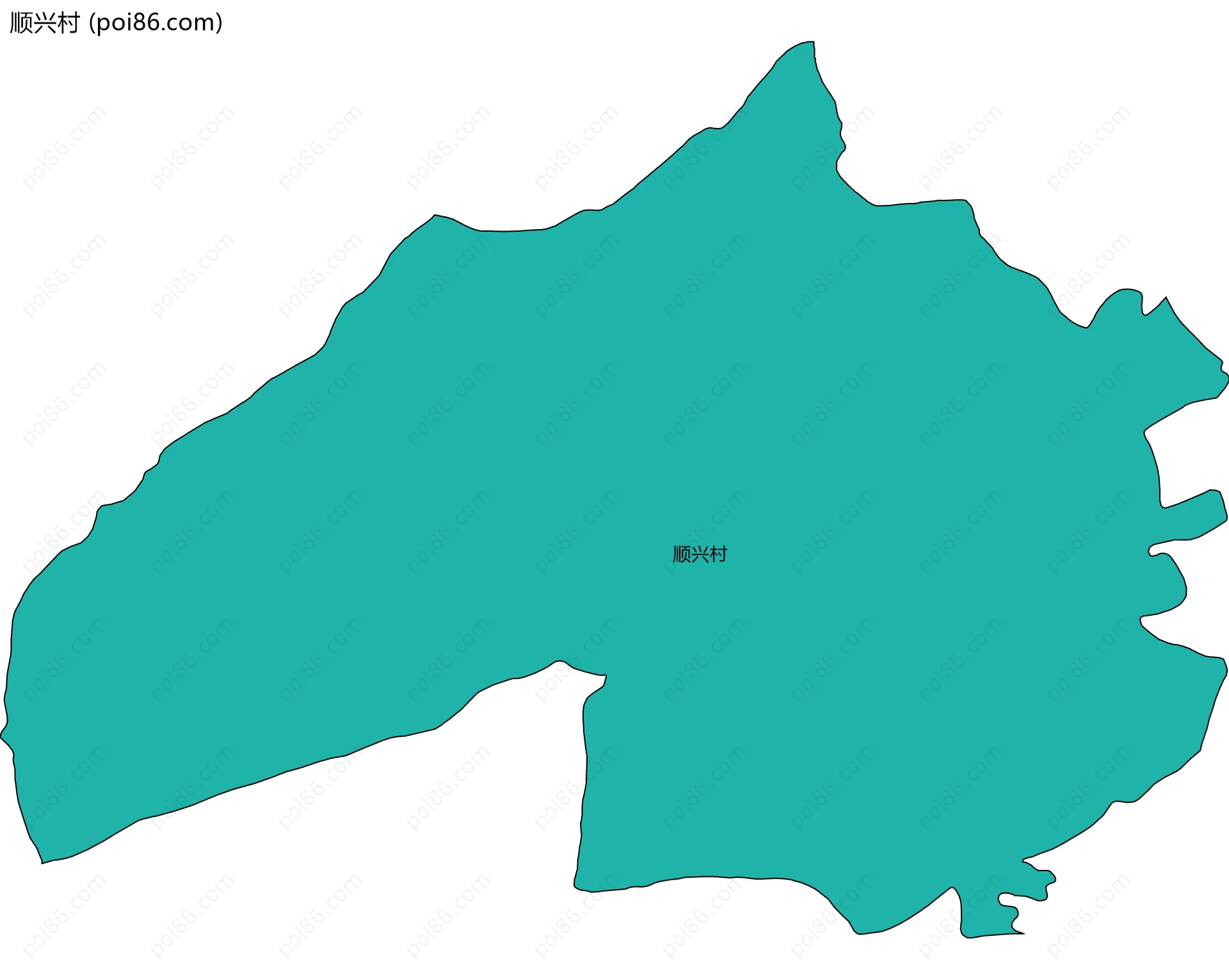 顺兴村边界地图