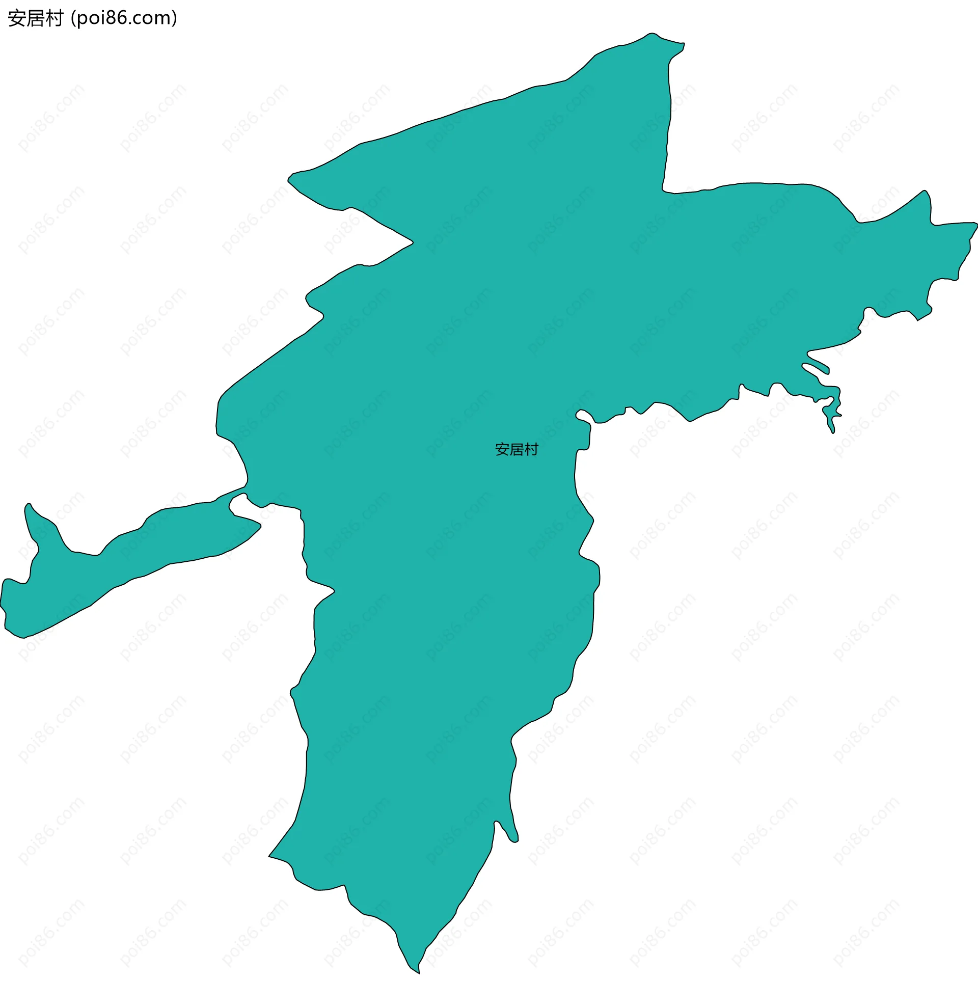 安居村边界地图