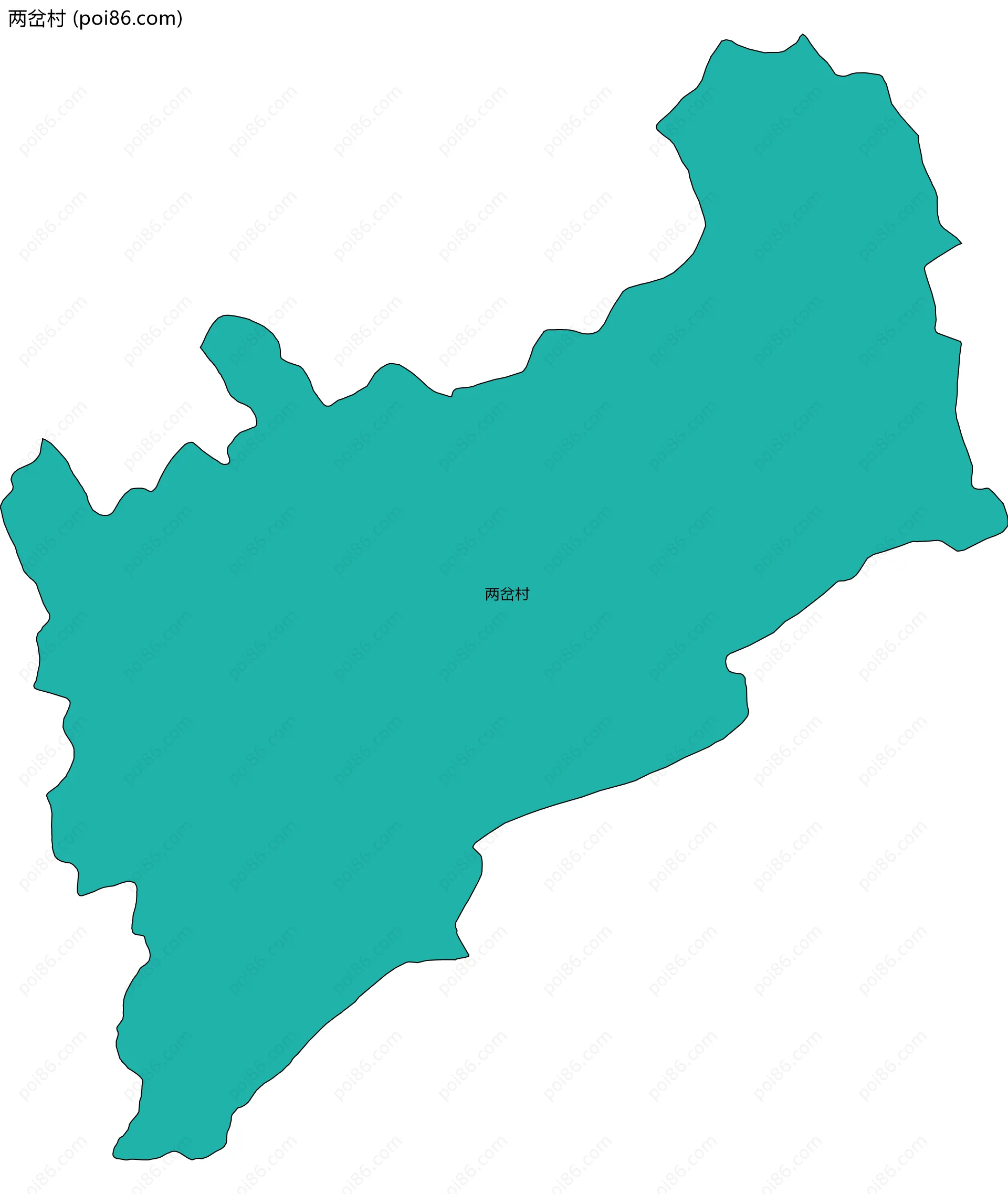 两岔村边界地图