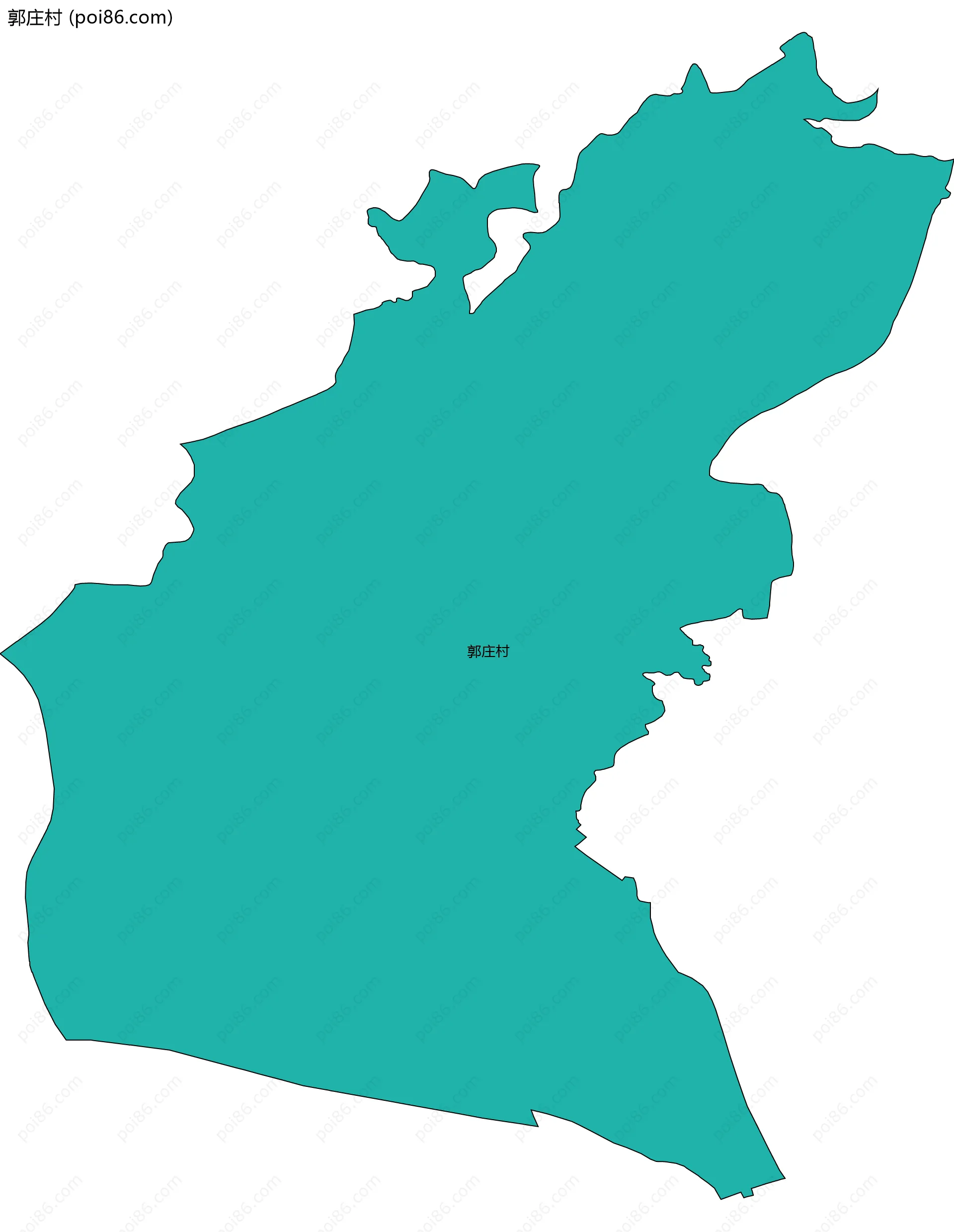 郭庄村边界地图