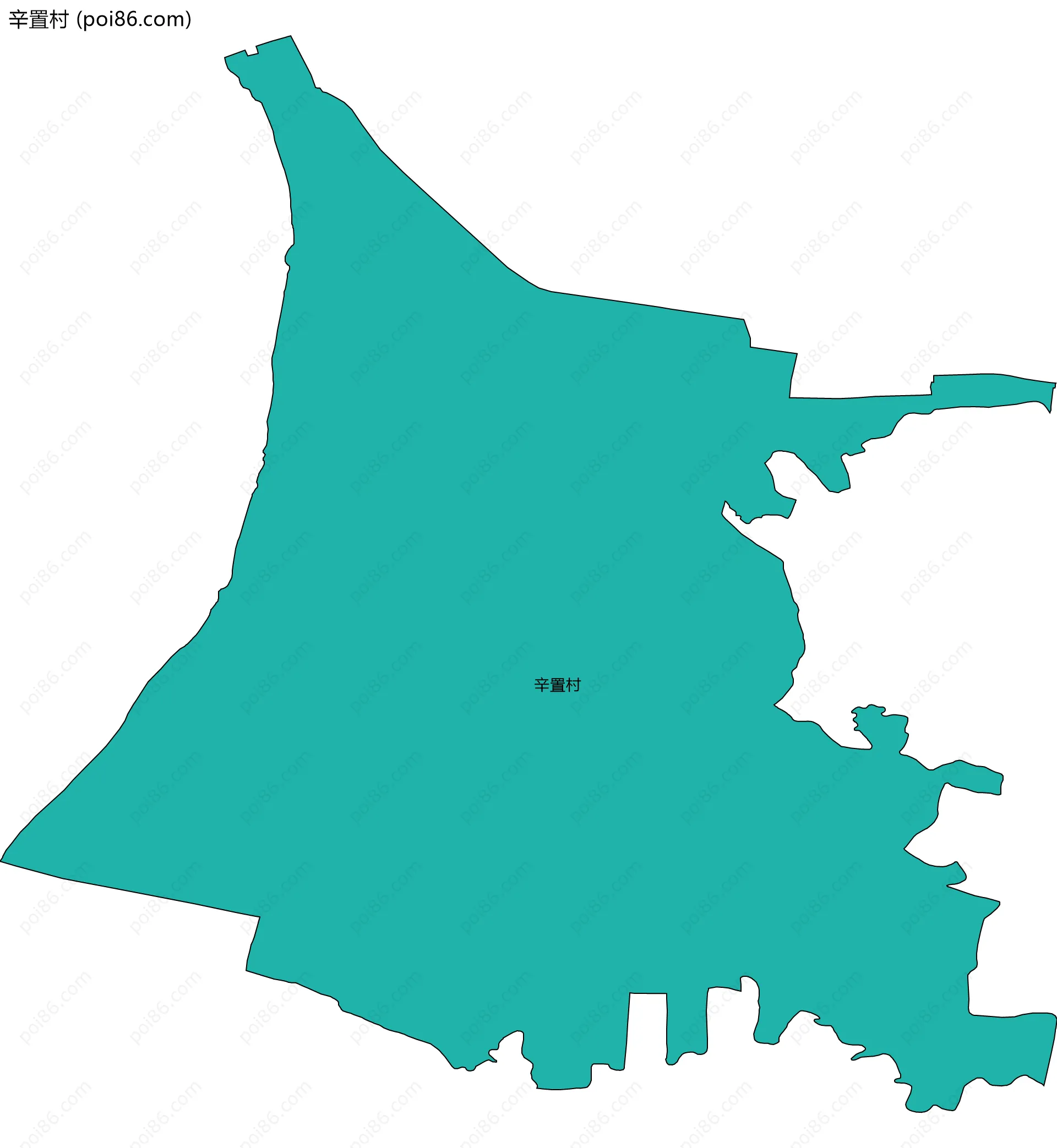 辛置村边界地图