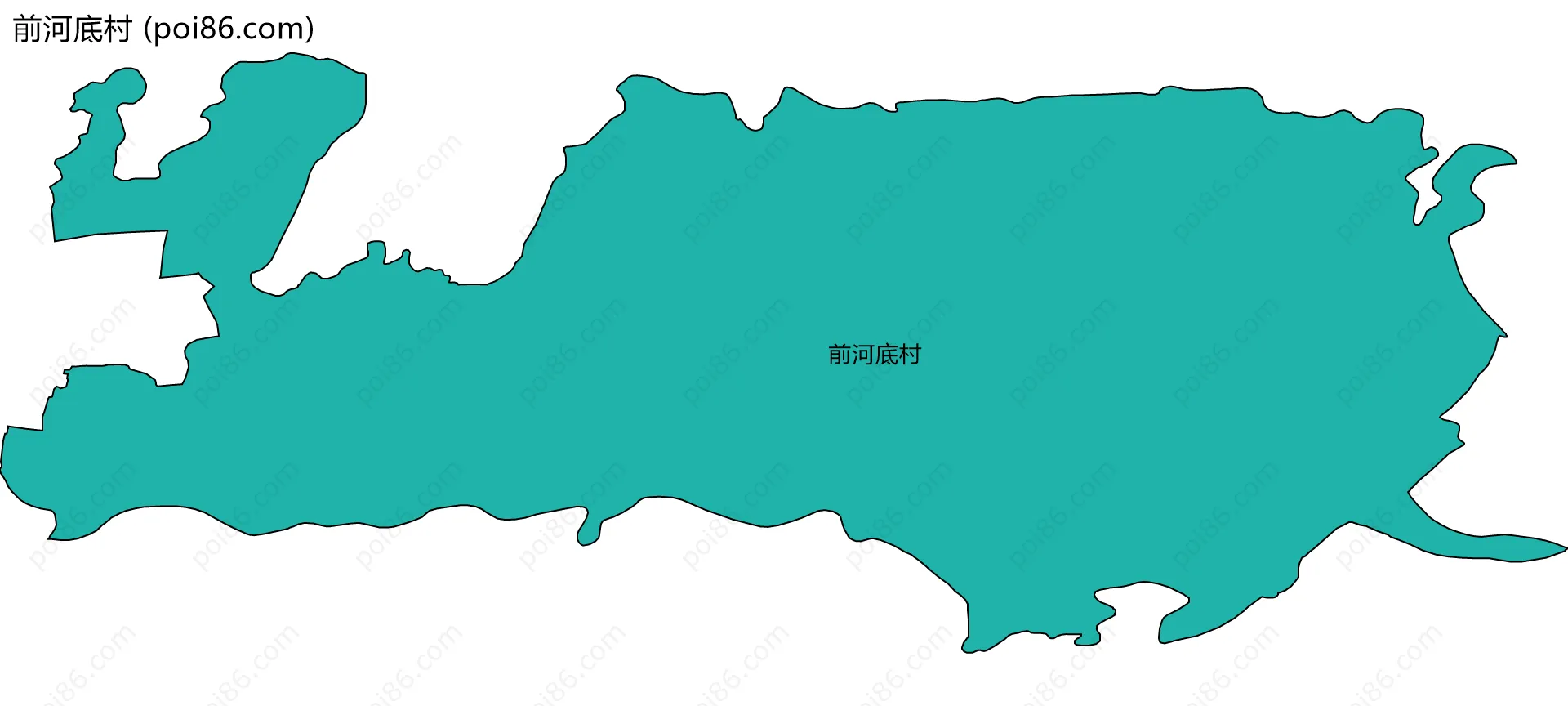 前河底村边界地图