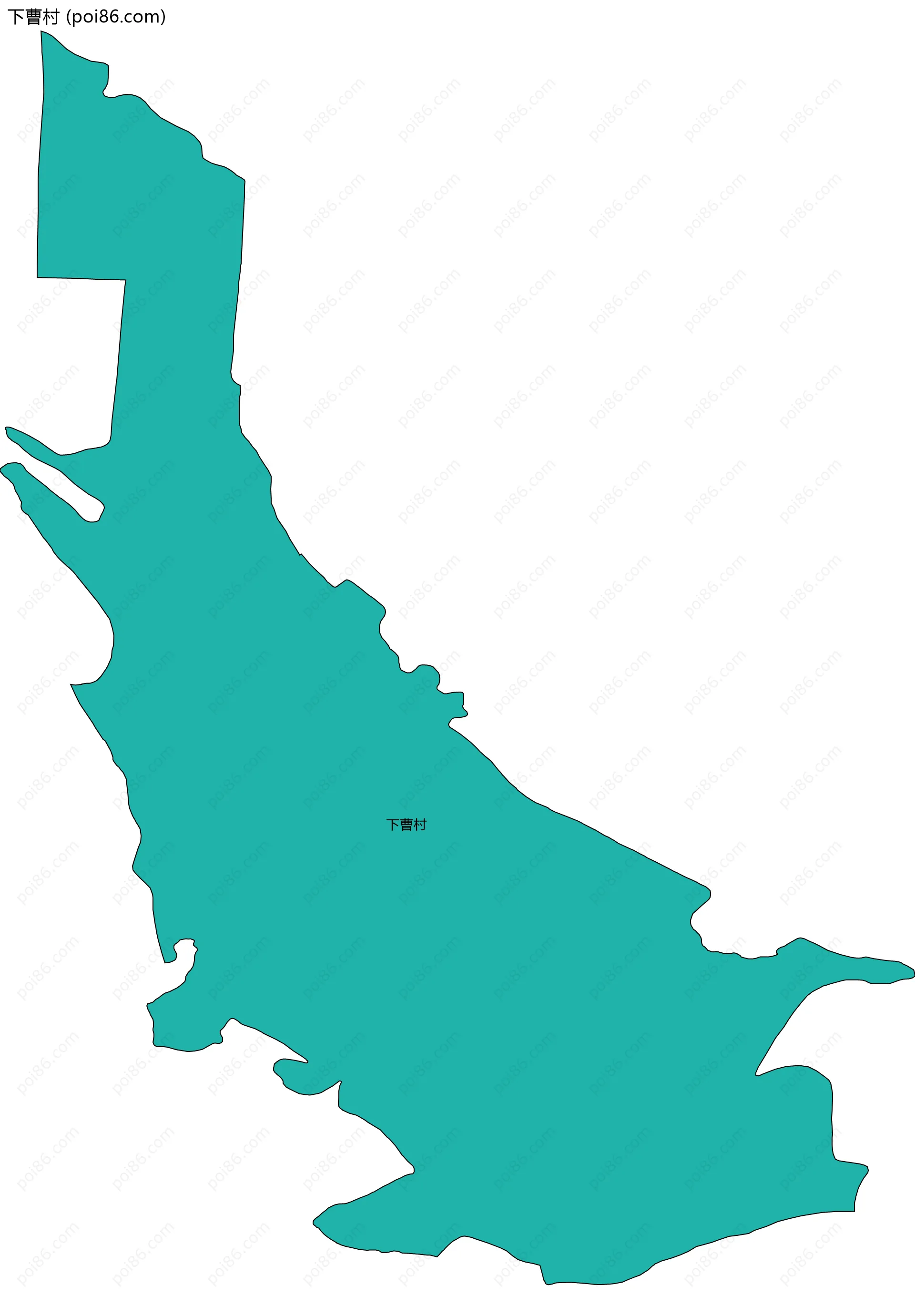 下曹村边界地图