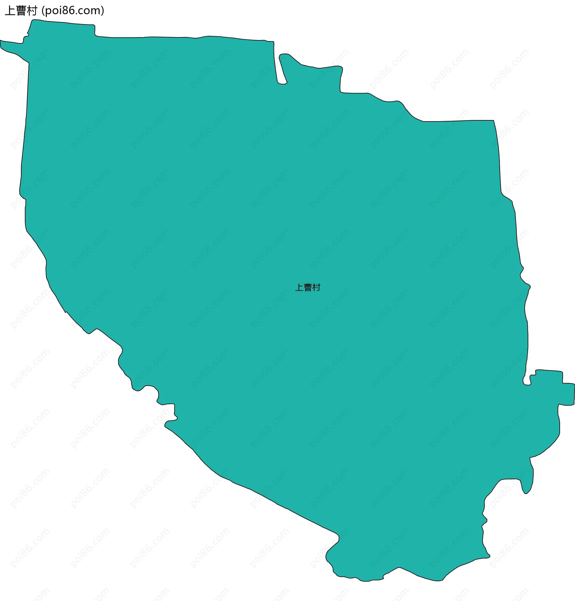 上曹村边界地图