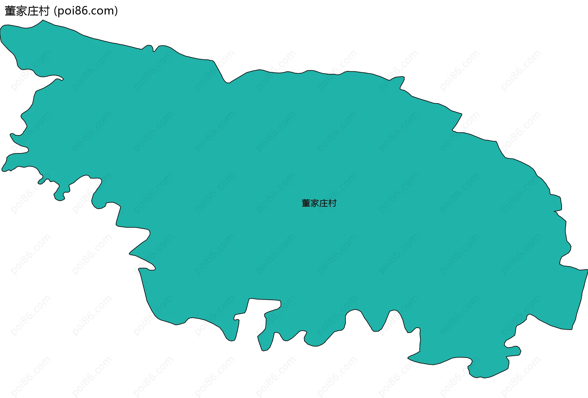 董家庄村边界地图