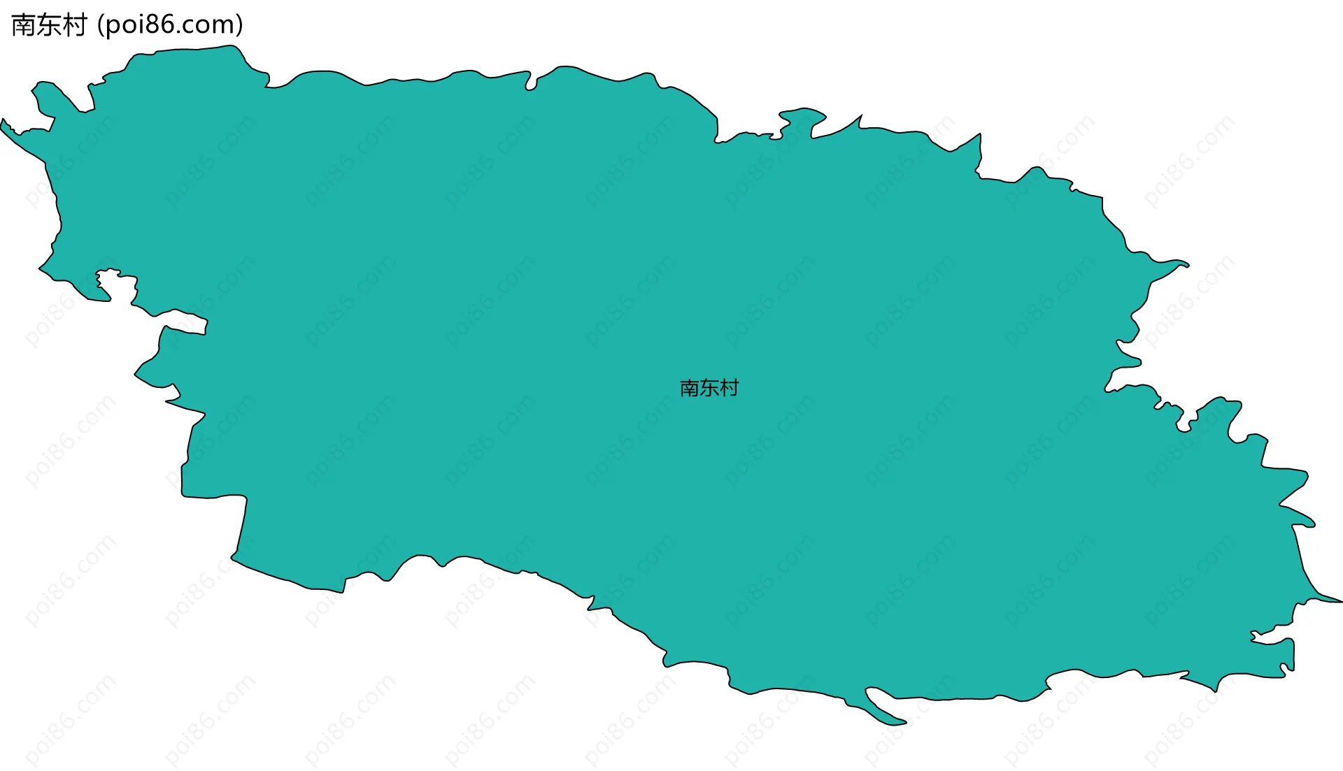 南东村边界地图