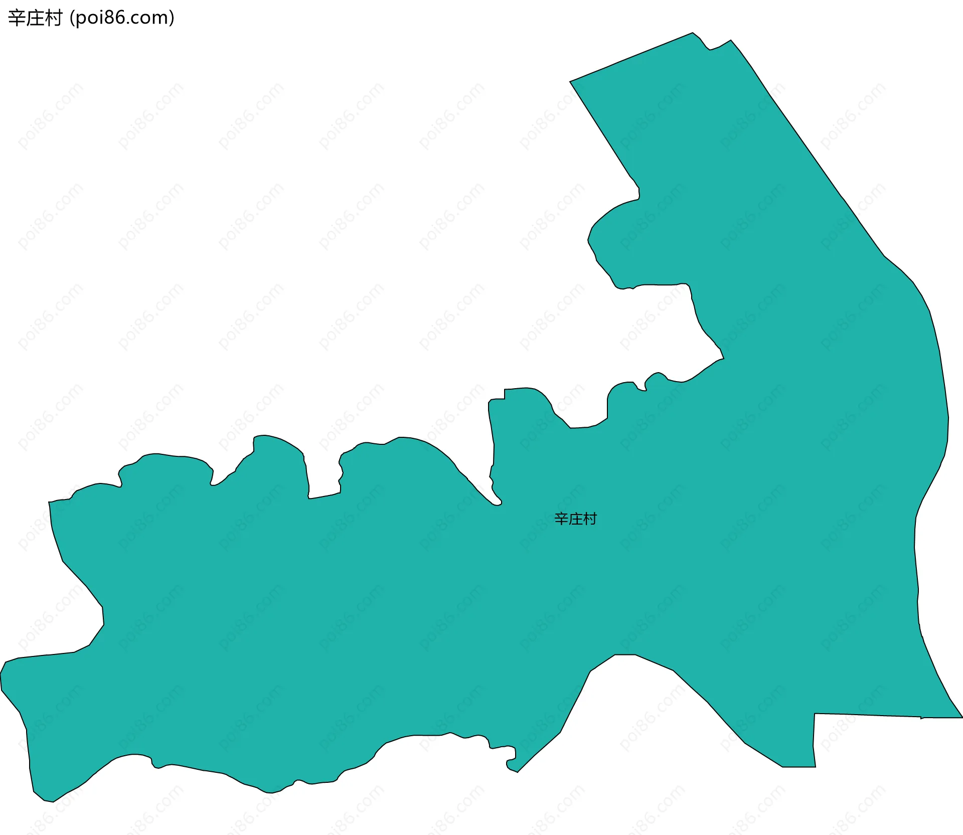 辛庄村边界地图