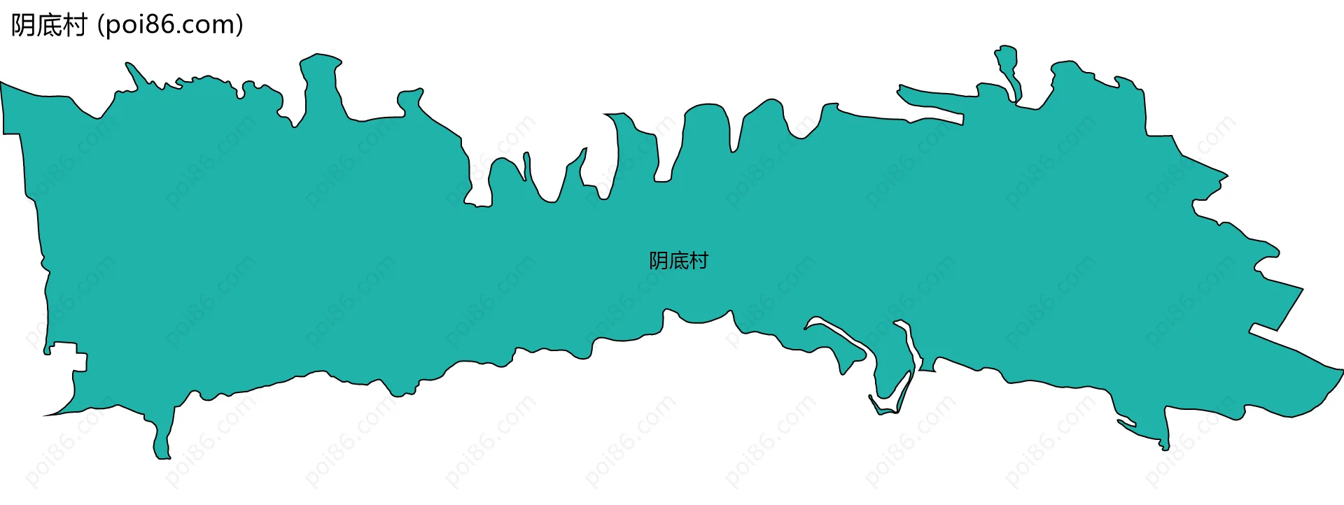 阴底村边界地图