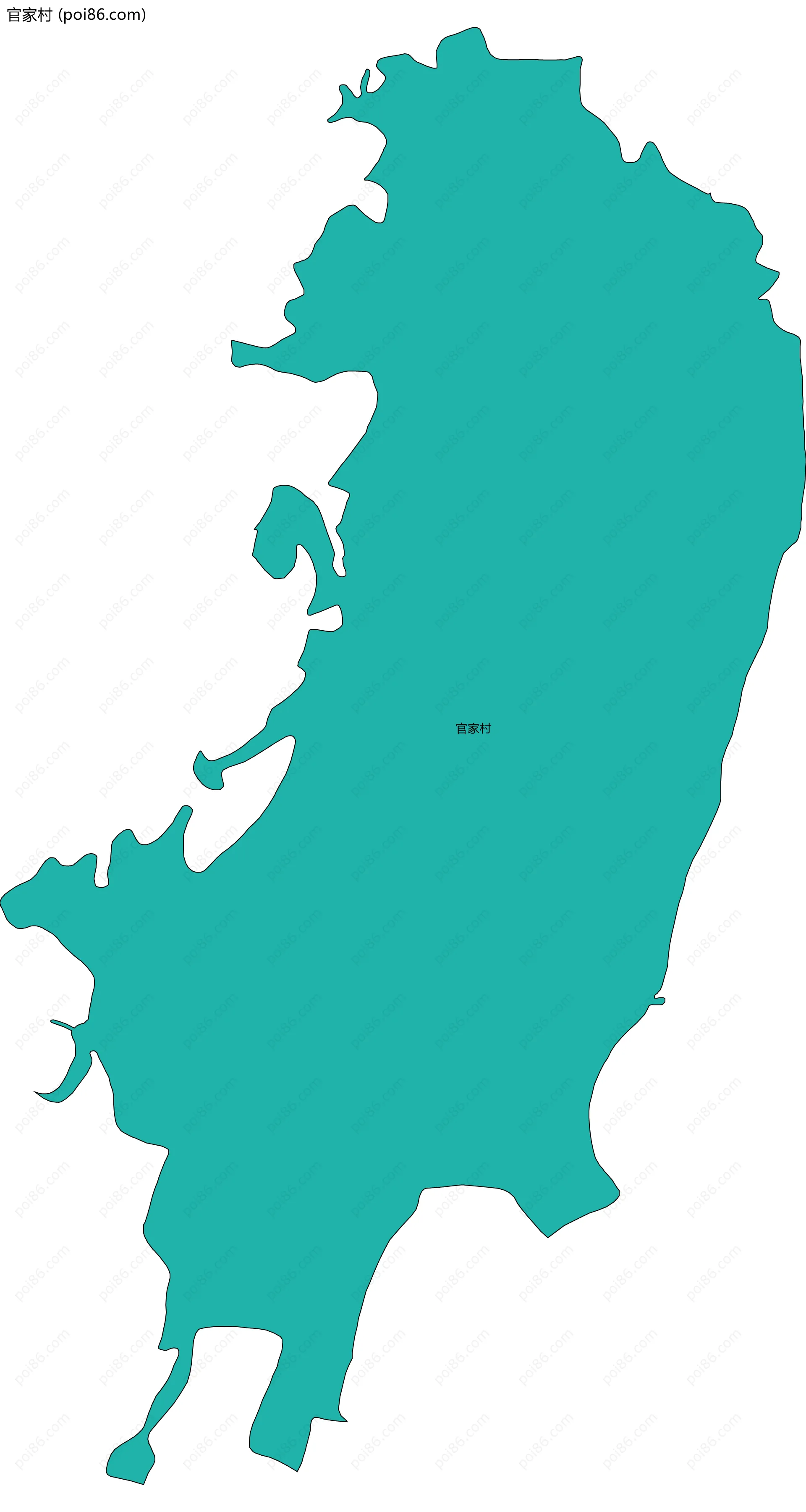 官家村边界地图