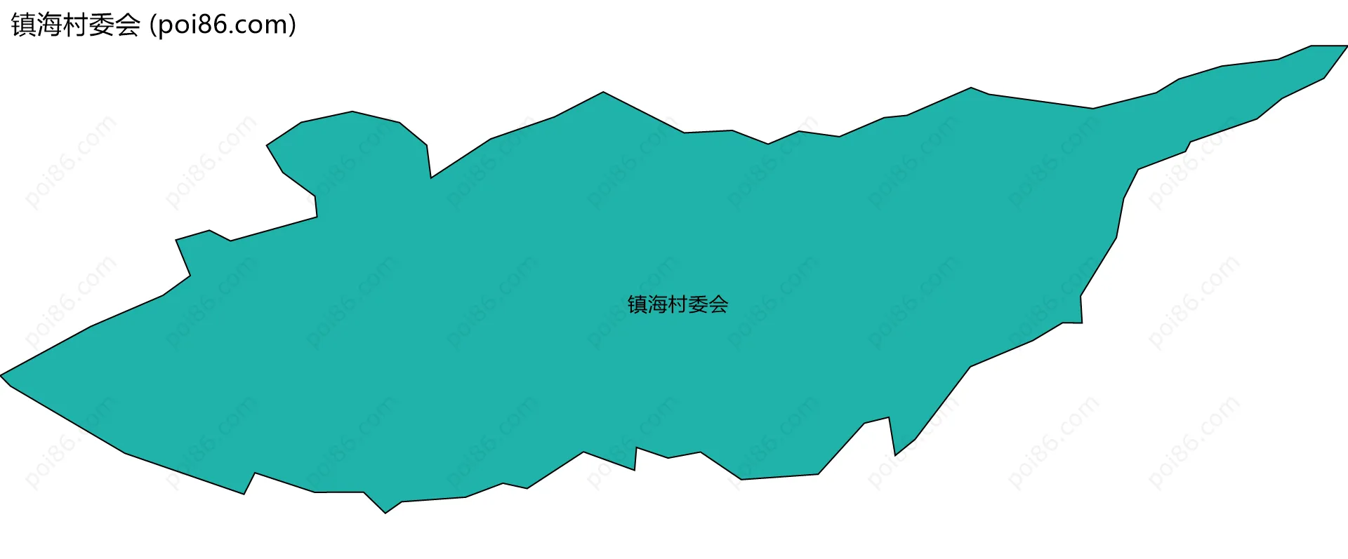 镇海村委会边界地图