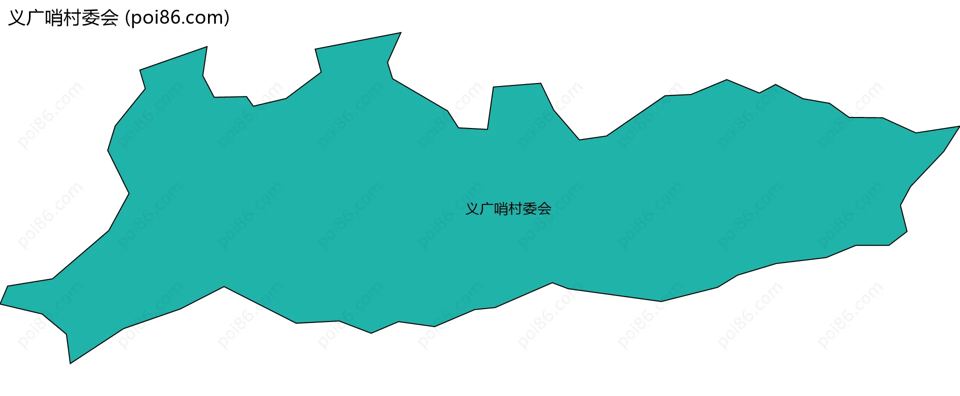 义广哨村委会边界地图