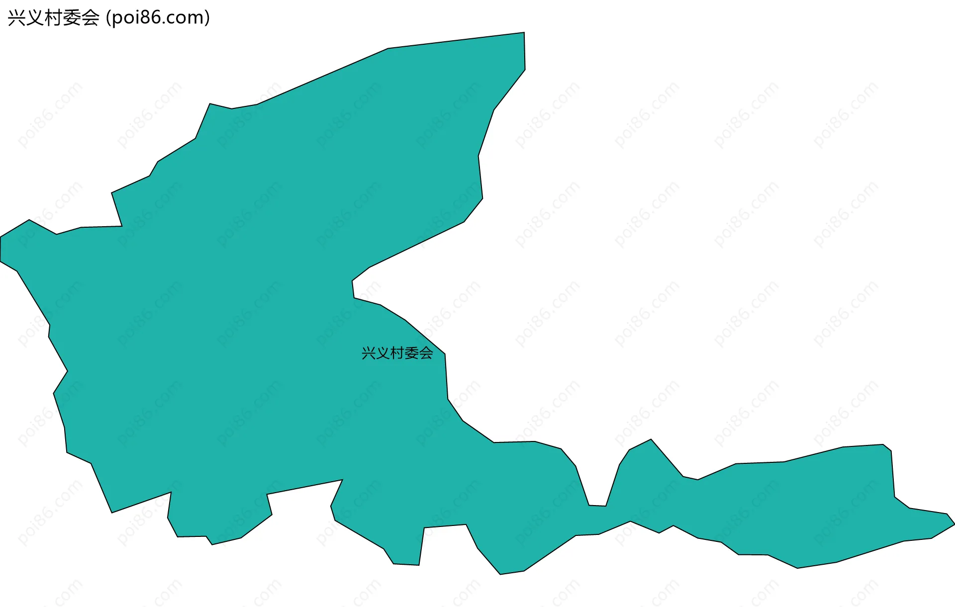 兴义村委会边界地图