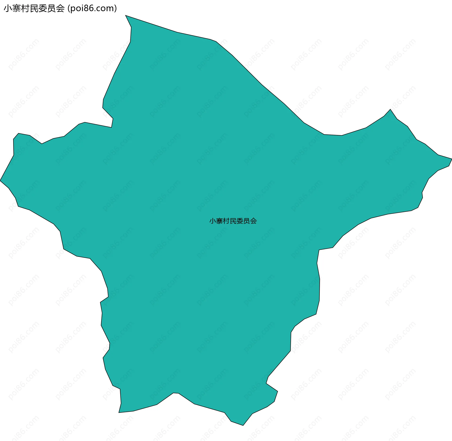 小寨村民委员会边界地图