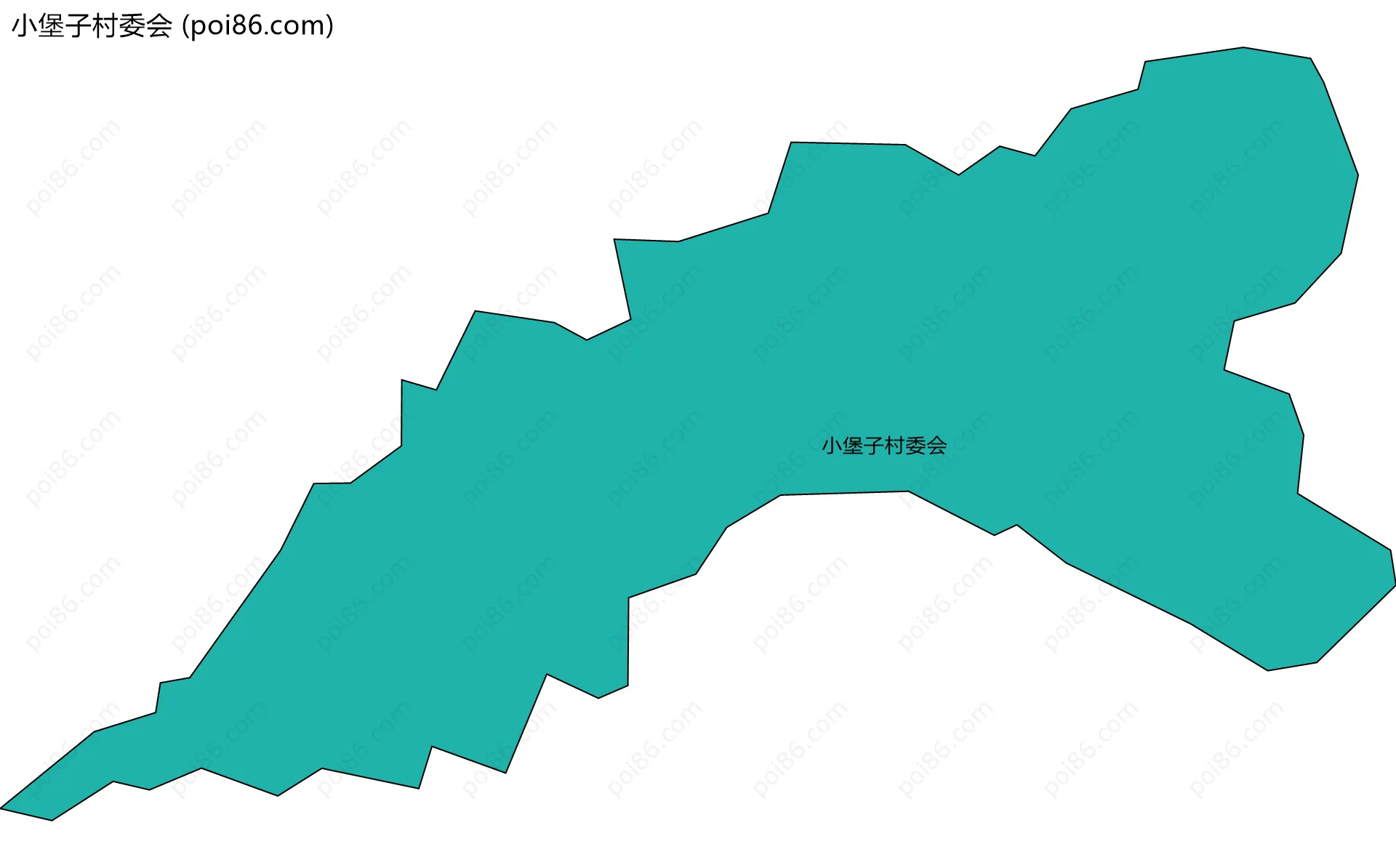 小堡子村委会边界地图