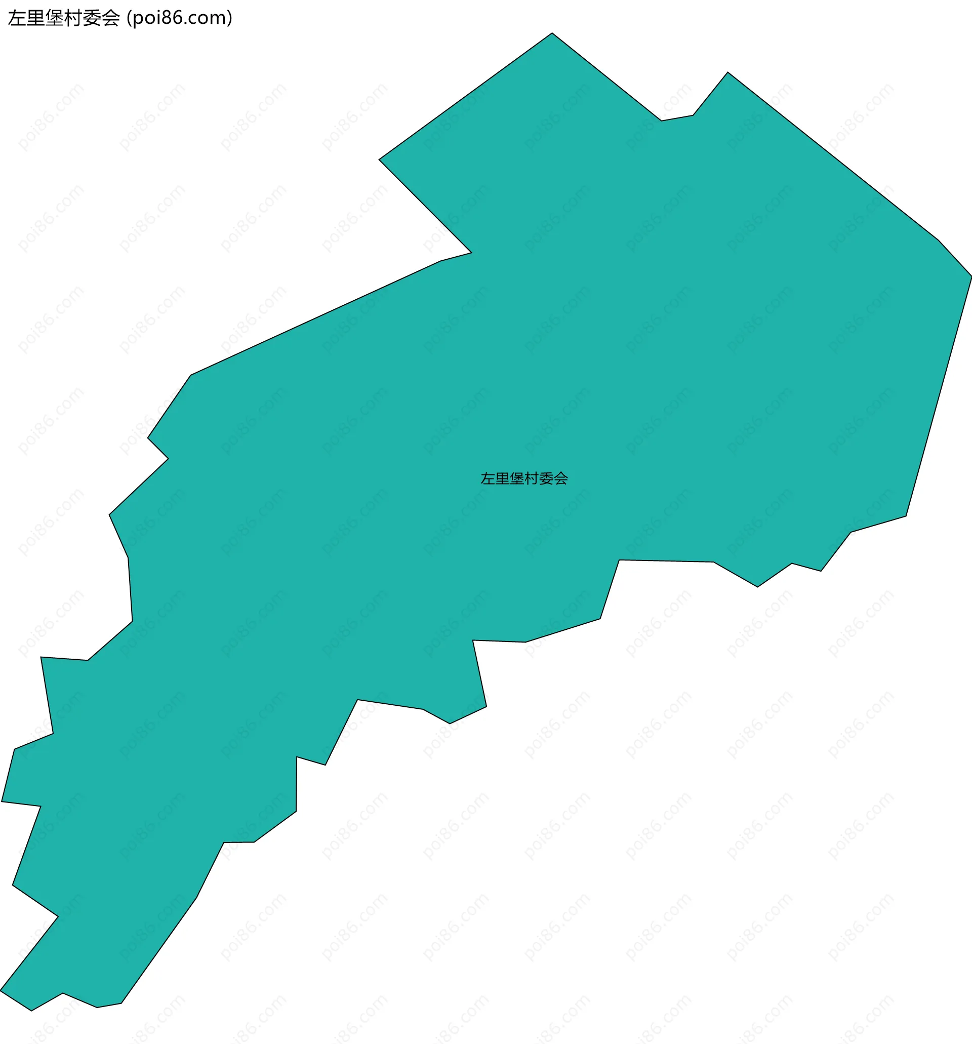 左里堡村委会边界地图