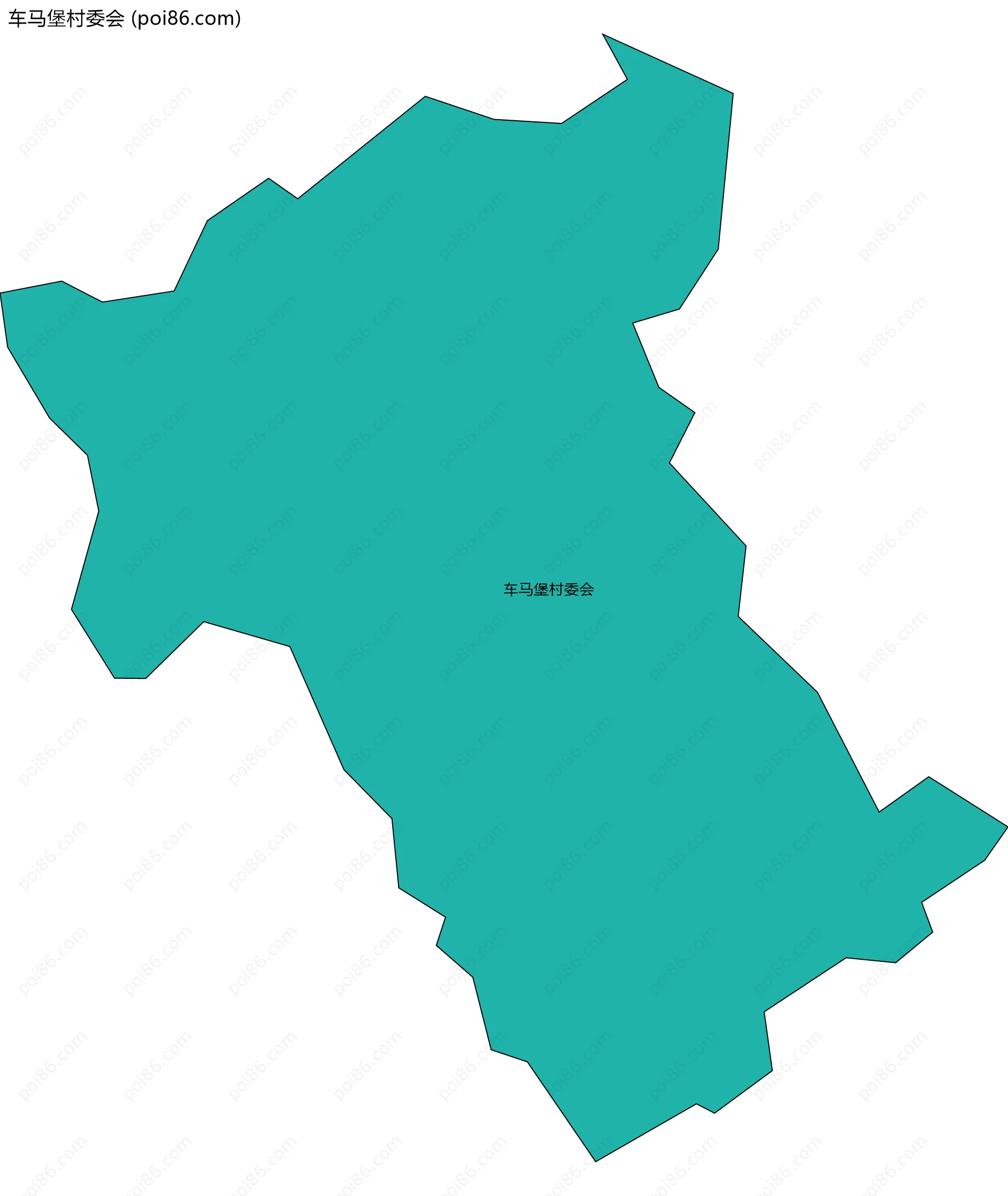 车马堡村委会边界地图