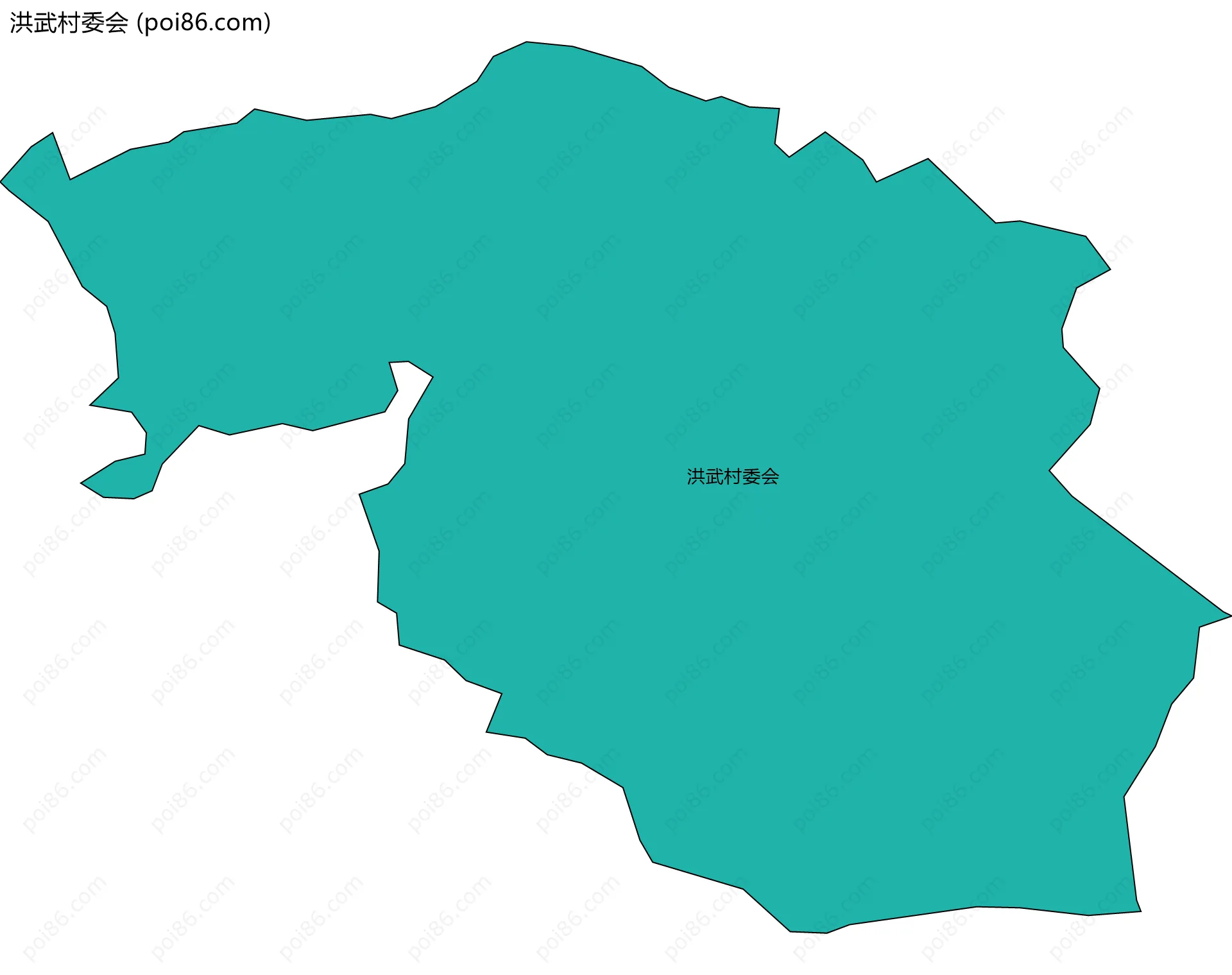 洪武村委会边界地图