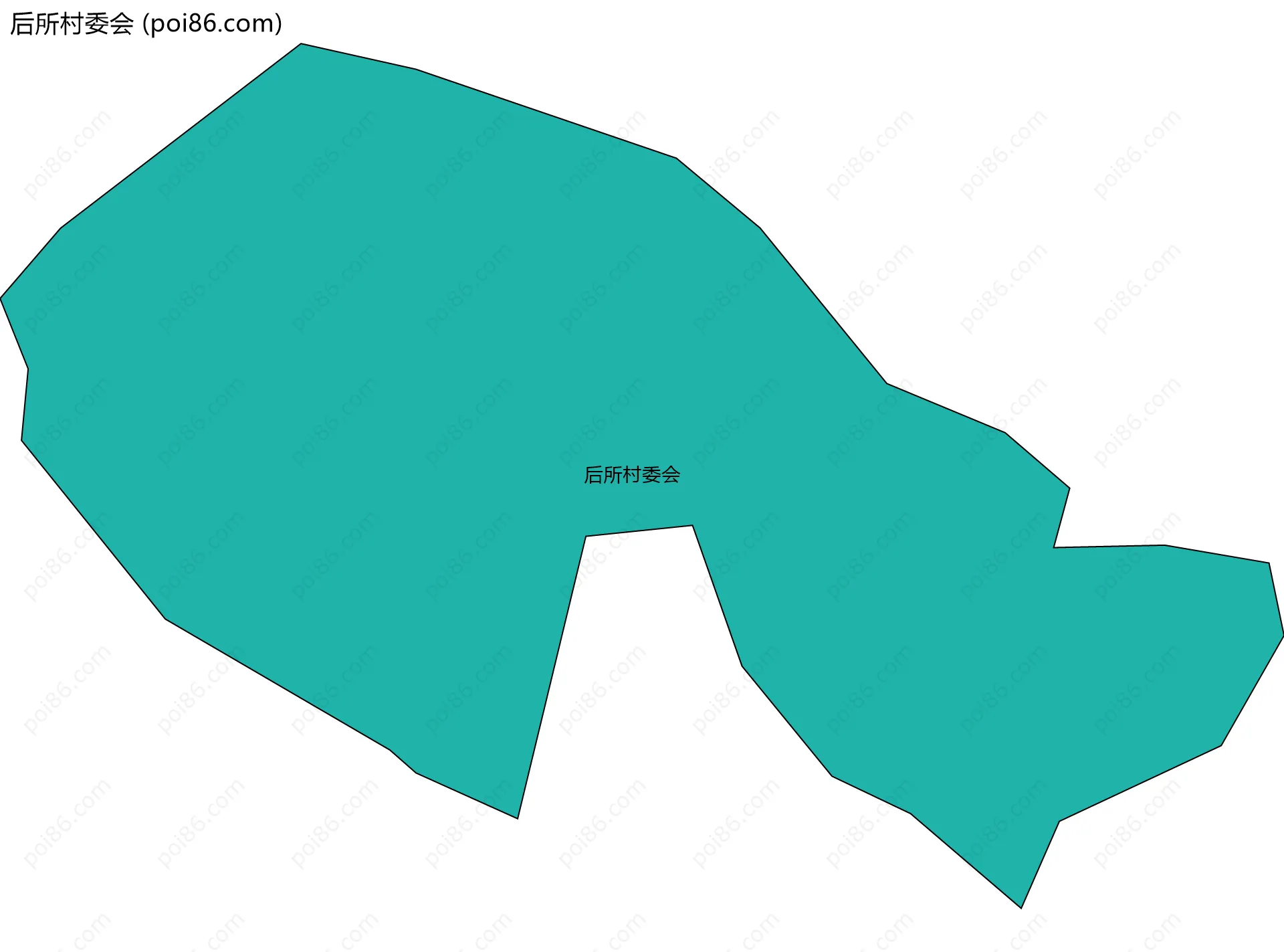 后所村委会边界地图